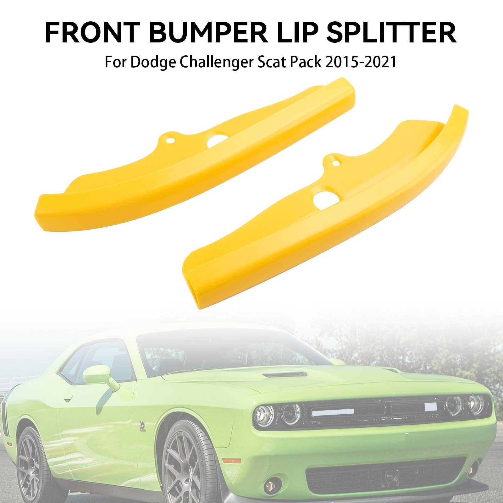 Protector divisor de labios para parachoques delantero Dodge Challenger Scat Pack 2015-2021