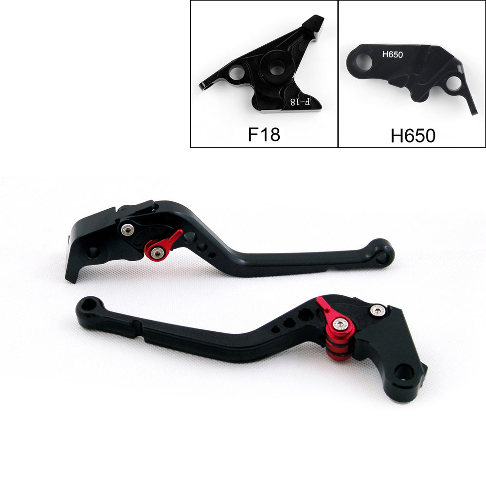 Palancas de embrague de freno largo para Honda CBR650F/CB650F 2014-2015 (F-18/H-65) negro genérico 