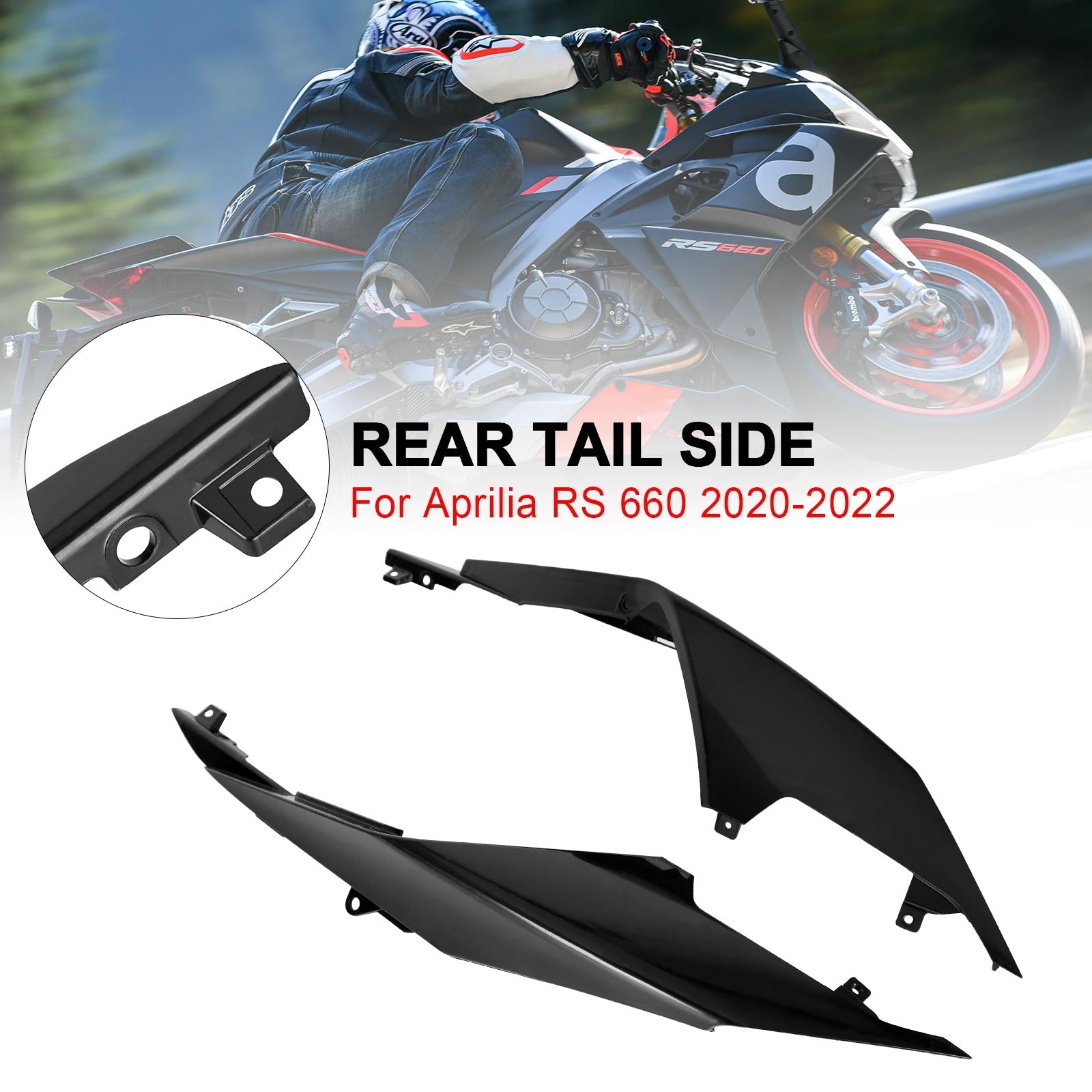 Aprilia RS 660 2020-2022 Carrozzeria Carena ABS Stampaggio ad iniezione non verniciata