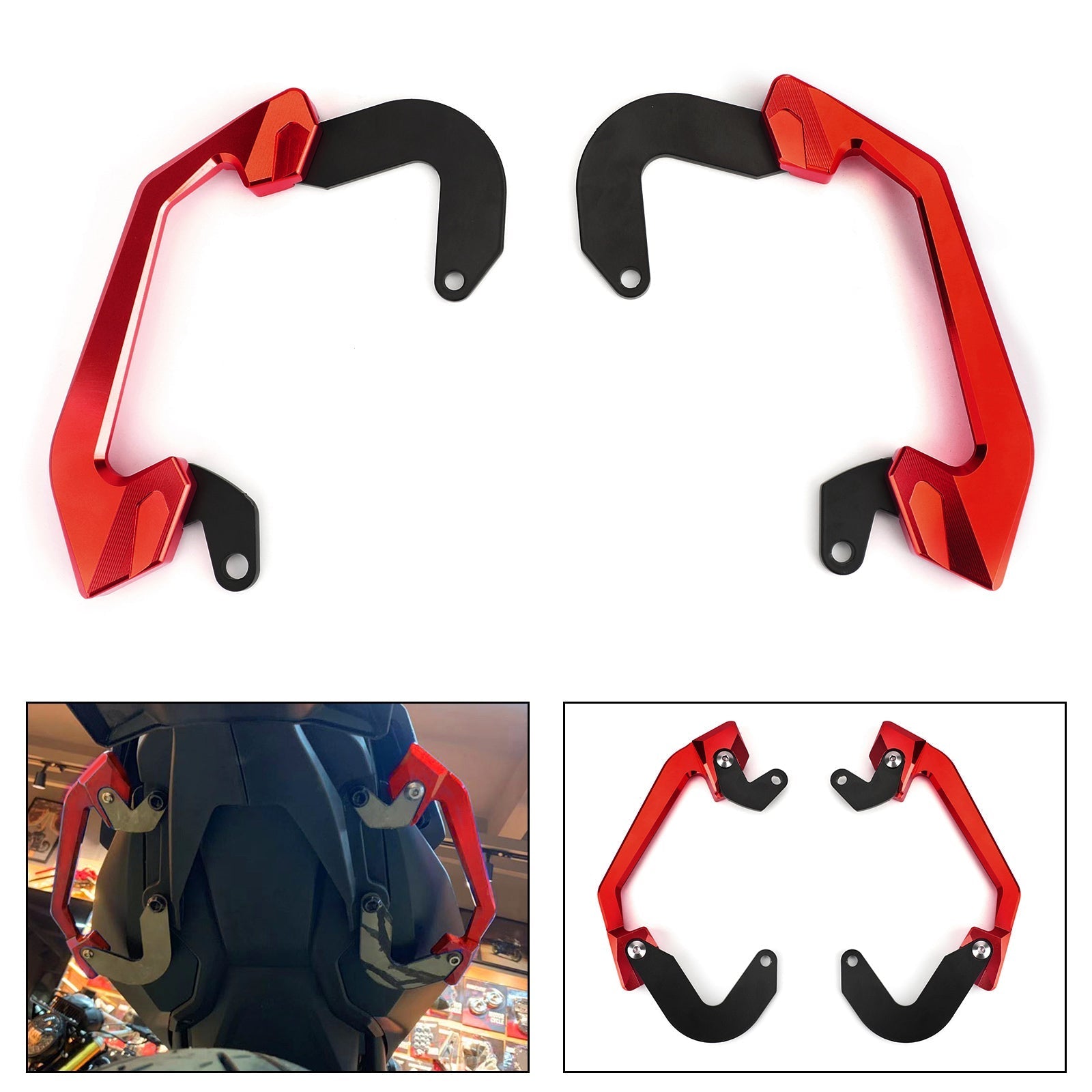 Soporte de mano para reposabrazos de pasajero trasero de motocicleta para Honda CB650R 2019-2020 genérico