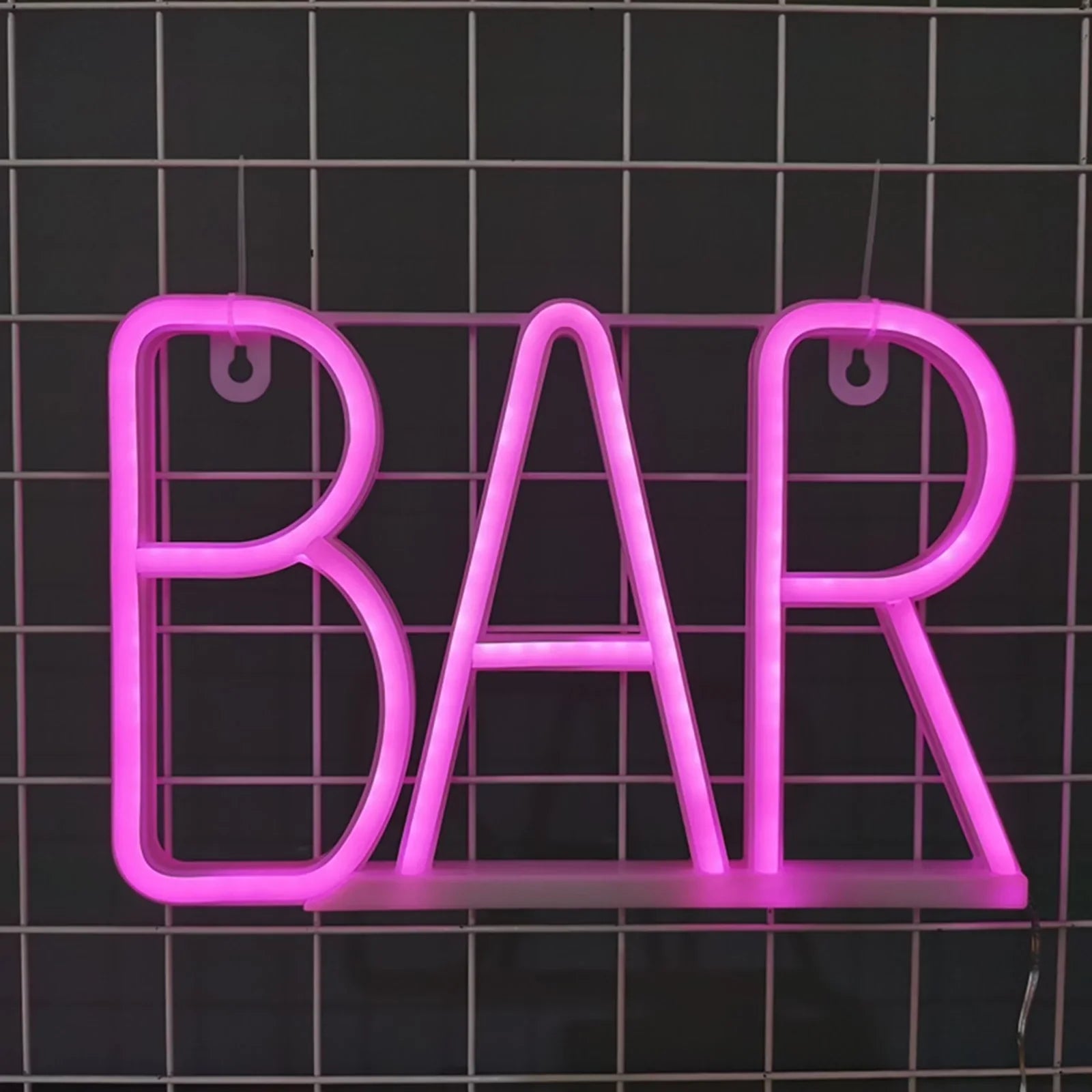 BAR LED Insegna al neon Luci da comodino Lampada da notte per bambini Camera dei bambini alimentata tramite USB