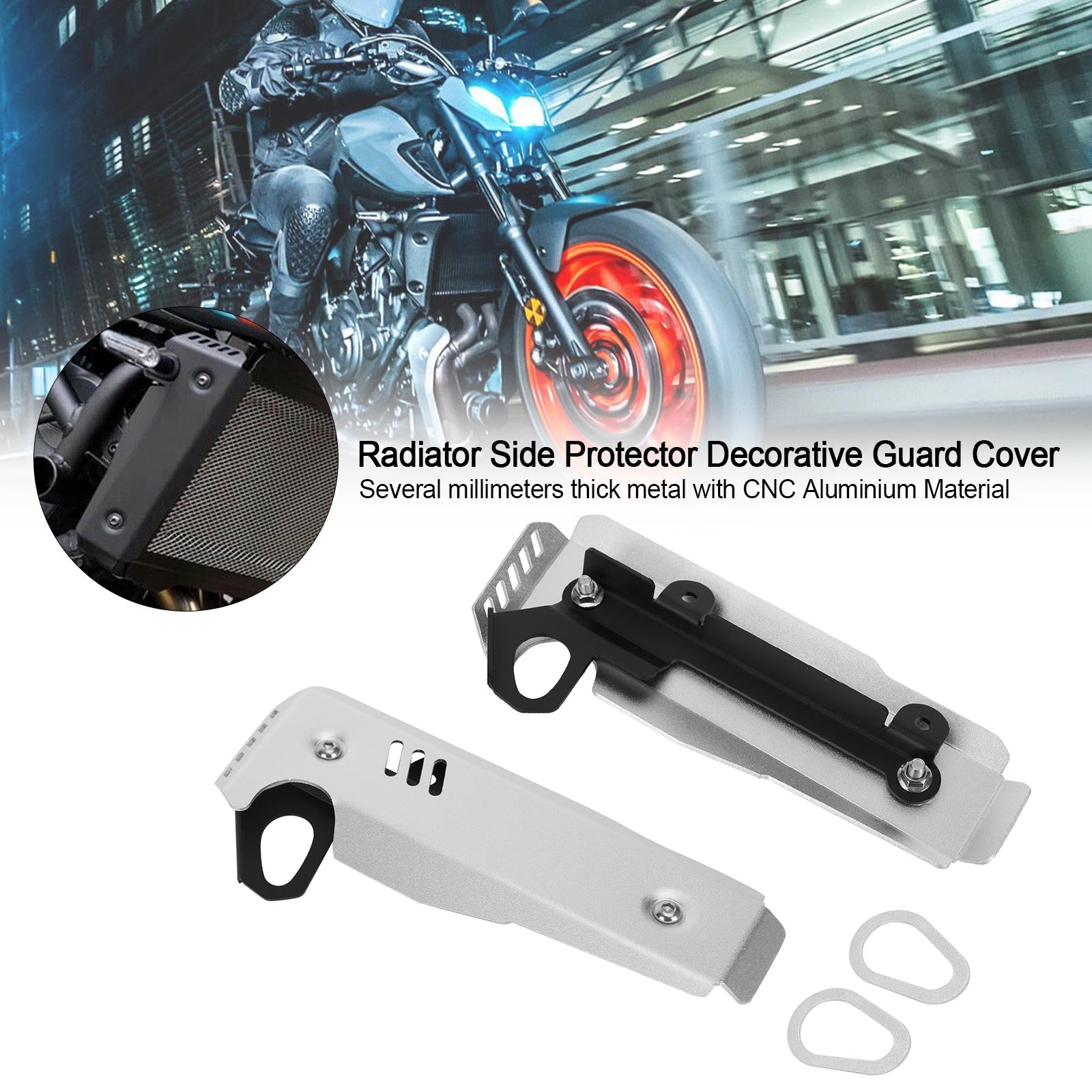 Couvercle de protection latérale de radiateur pour Yamaha MT-07 FZ-07 2021-2022 générique
