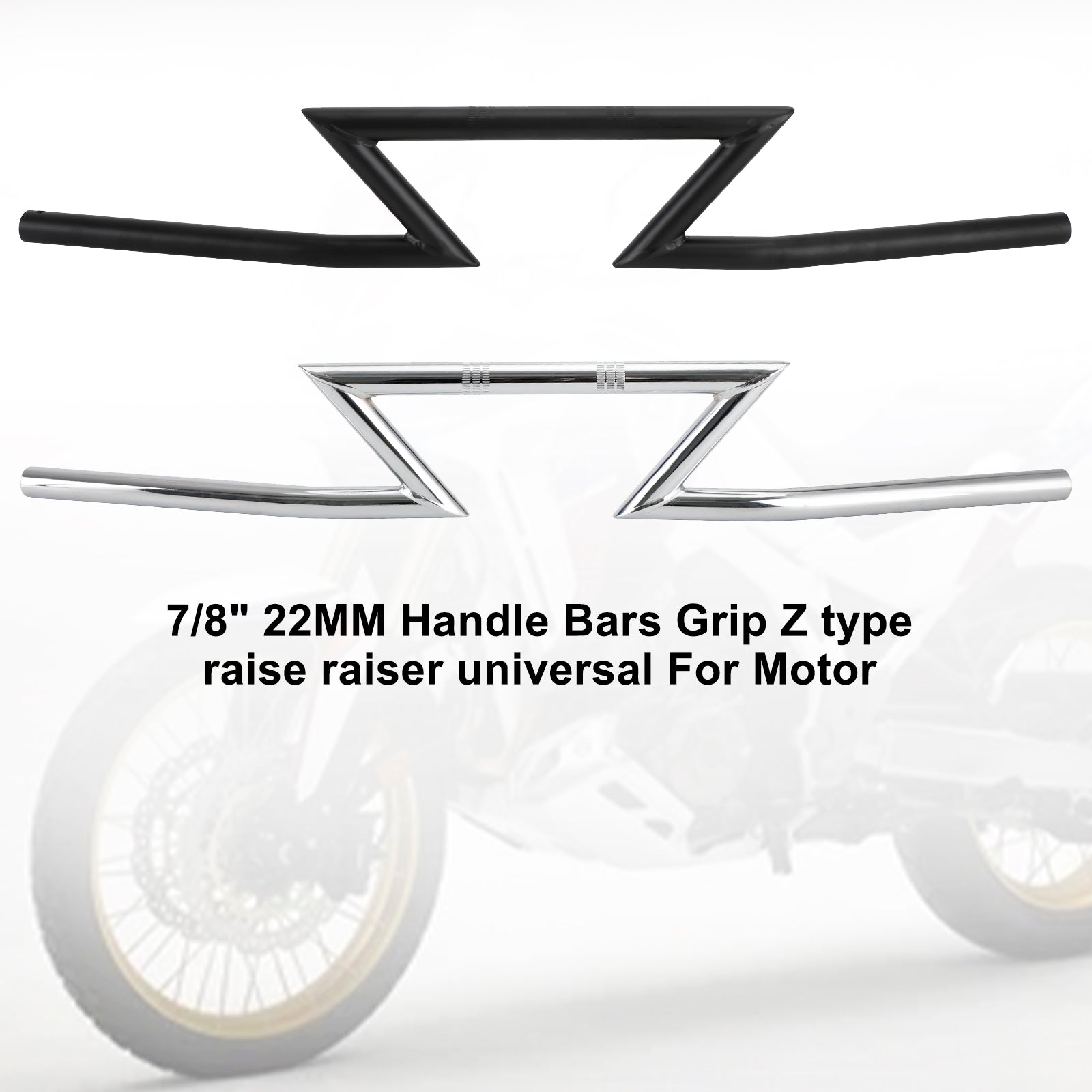 Guidons Z-Bar 7/8" 22mm pour Touring Street Glide Electra