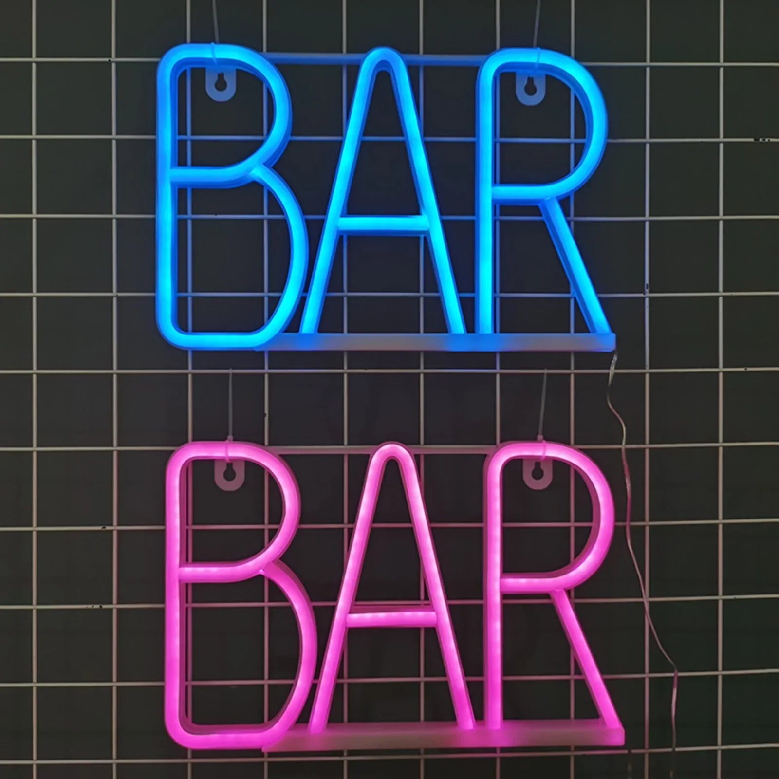 BAR LED Insegna al neon Luci da comodino Lampada da notte per bambini Camera dei bambini alimentata tramite USB