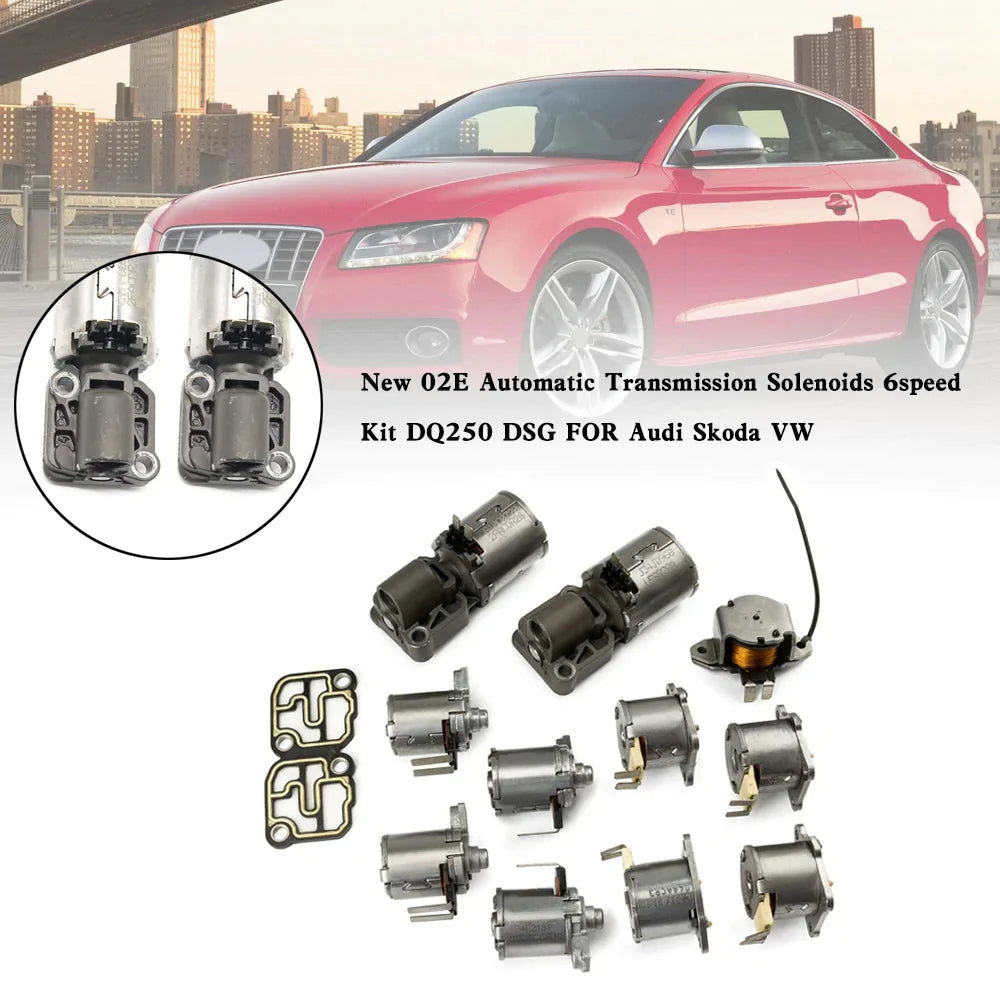 Nouveau Kit de solénoïdes de Transmission automatique 02E 6 vitesses DQ250 DSG pour Audi Skoda VW Fedex Express