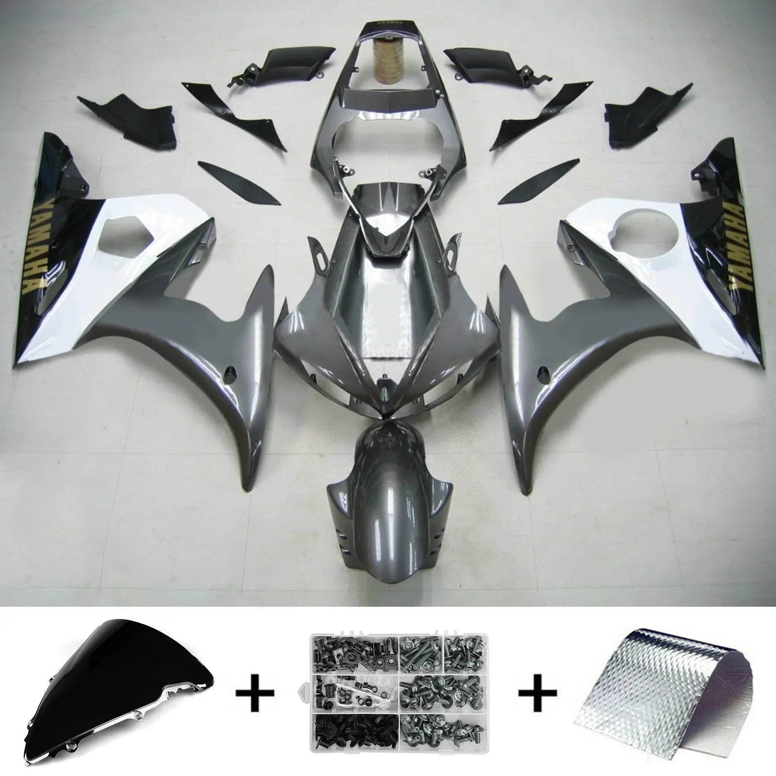 Kit Carenado Amotopart para Yamaha YZF 600 R6 2005 Genérico