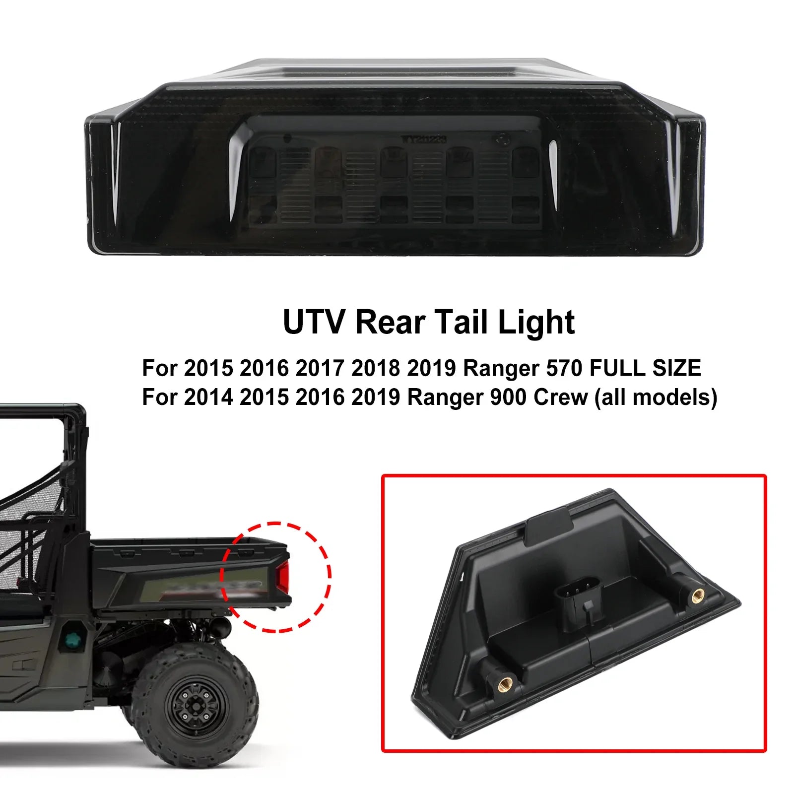 2412774 UTV zadnja luč za Polaris Ranger Crew 570 xp 900 General 2013-2020 Generic