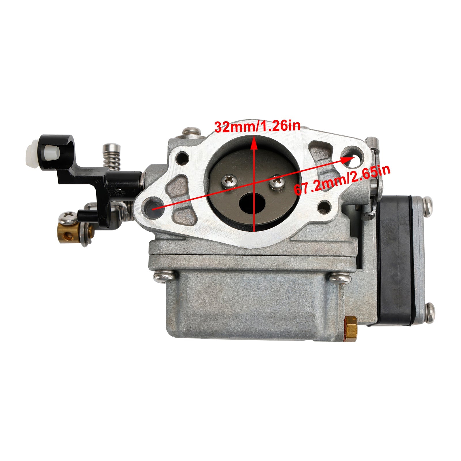 Carb Carburateur Geschikt voor Yamaha/Parsun 2 Takt 9.9HP 15HP Motor 63V-14301-10