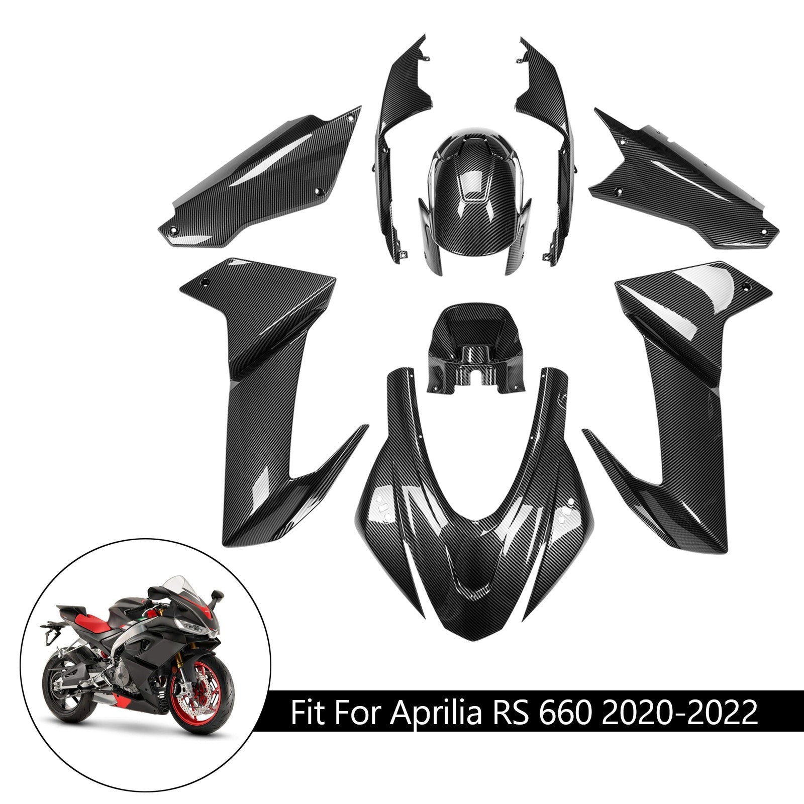 Kit carenatura plastica ABS iniezione Aprilia RS 660 2020-2022