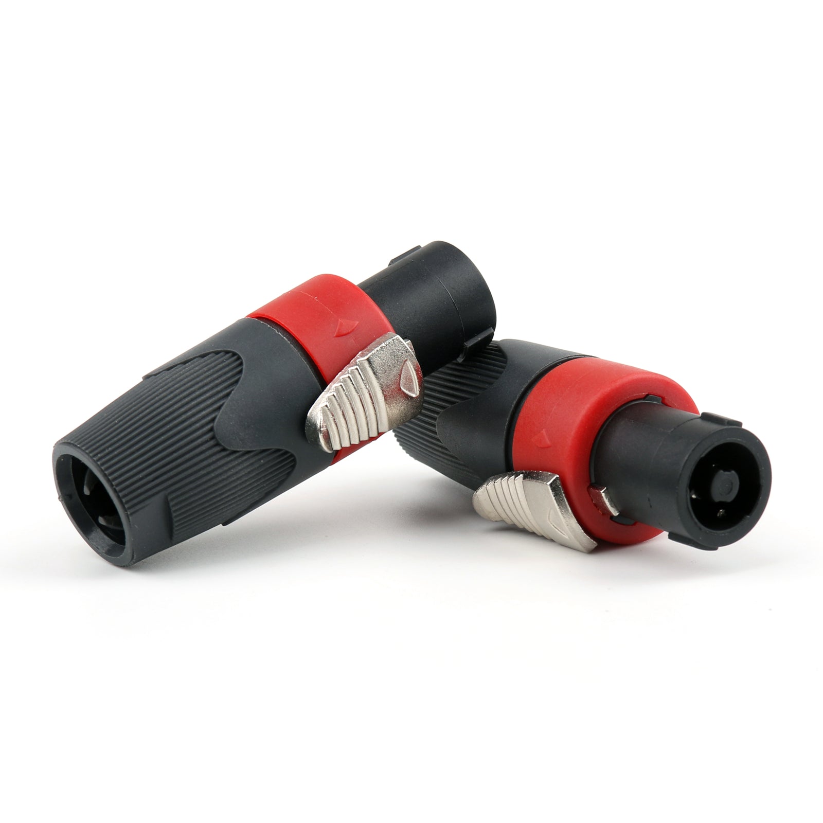 Conector de Cable de Audio Compatible con enchufe macho de 4 pines Speakon de alta calidad, 2 uds., rojo