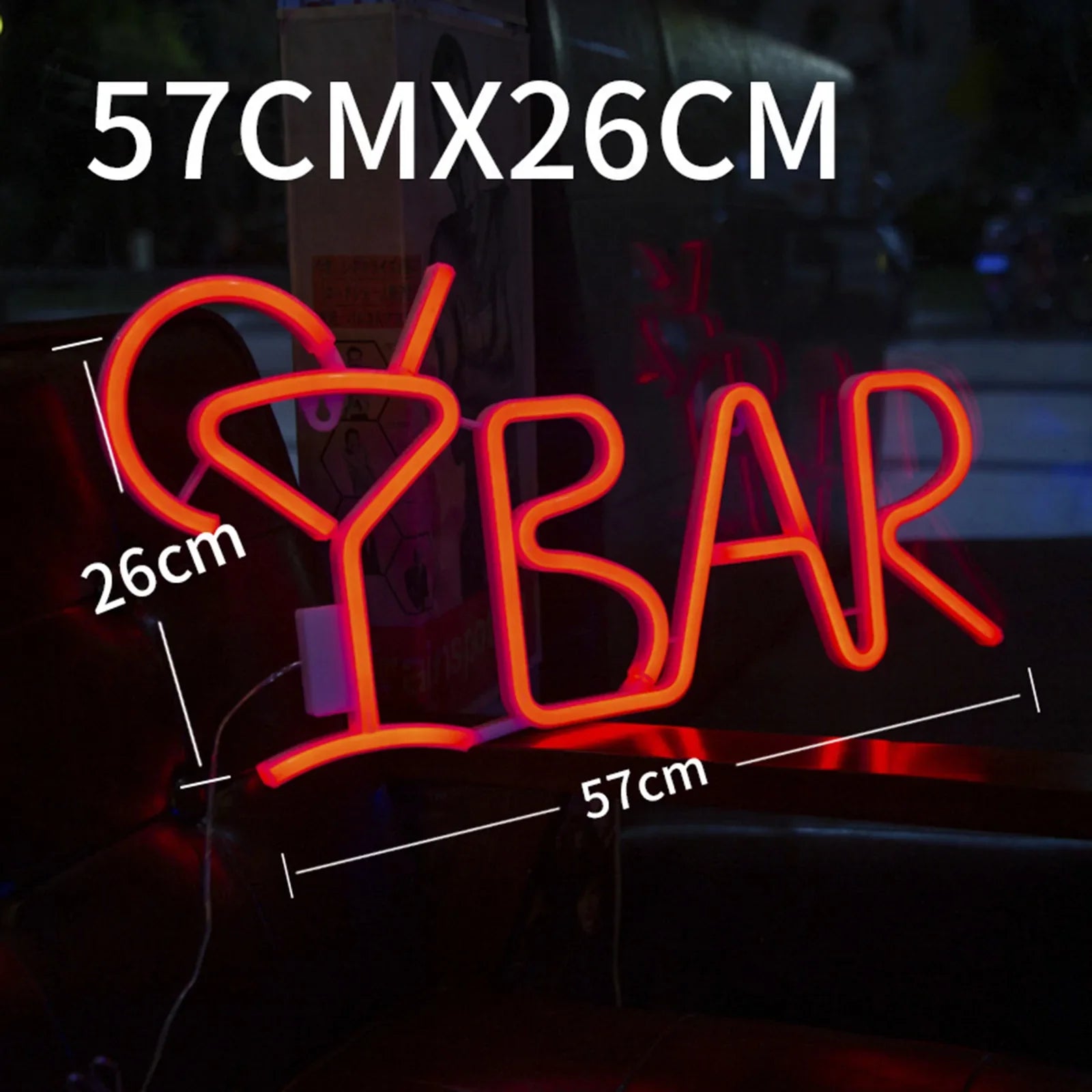 BAR Neon Sign Light LED Juice Letter Lampada al neon Tube Party Night Light Lamp Fedex Express