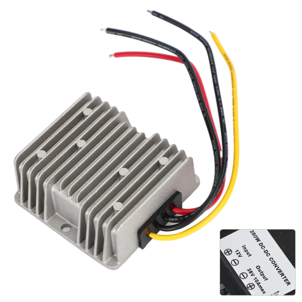 Areyourshop DC Convertisseur Régulateur 12V à 28V 280W Alimentation Step up Module Étanche