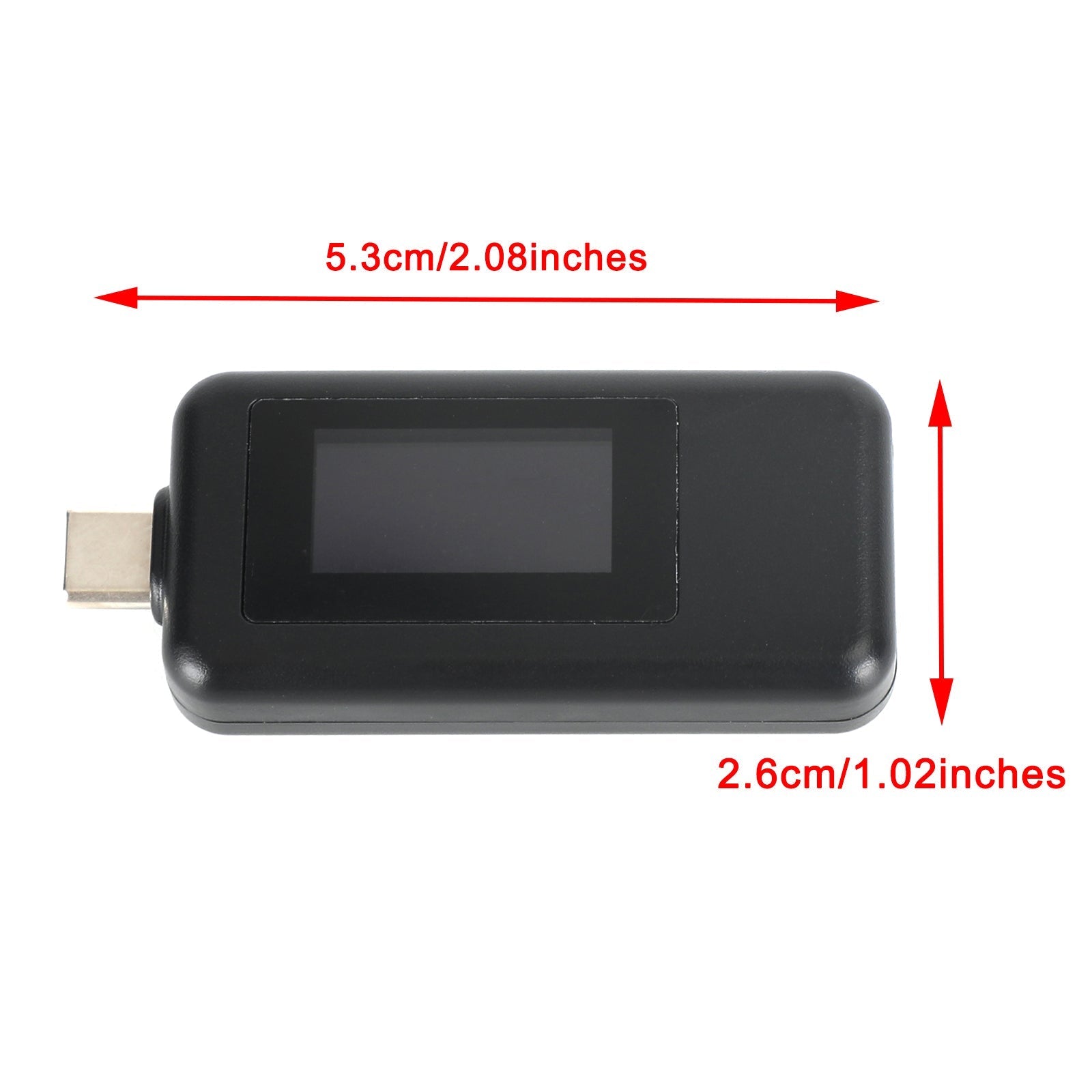 Probador USB tipo C LCD Voltaje actual Capacidad del cargador Monitor Medidor de tiempo de potencia