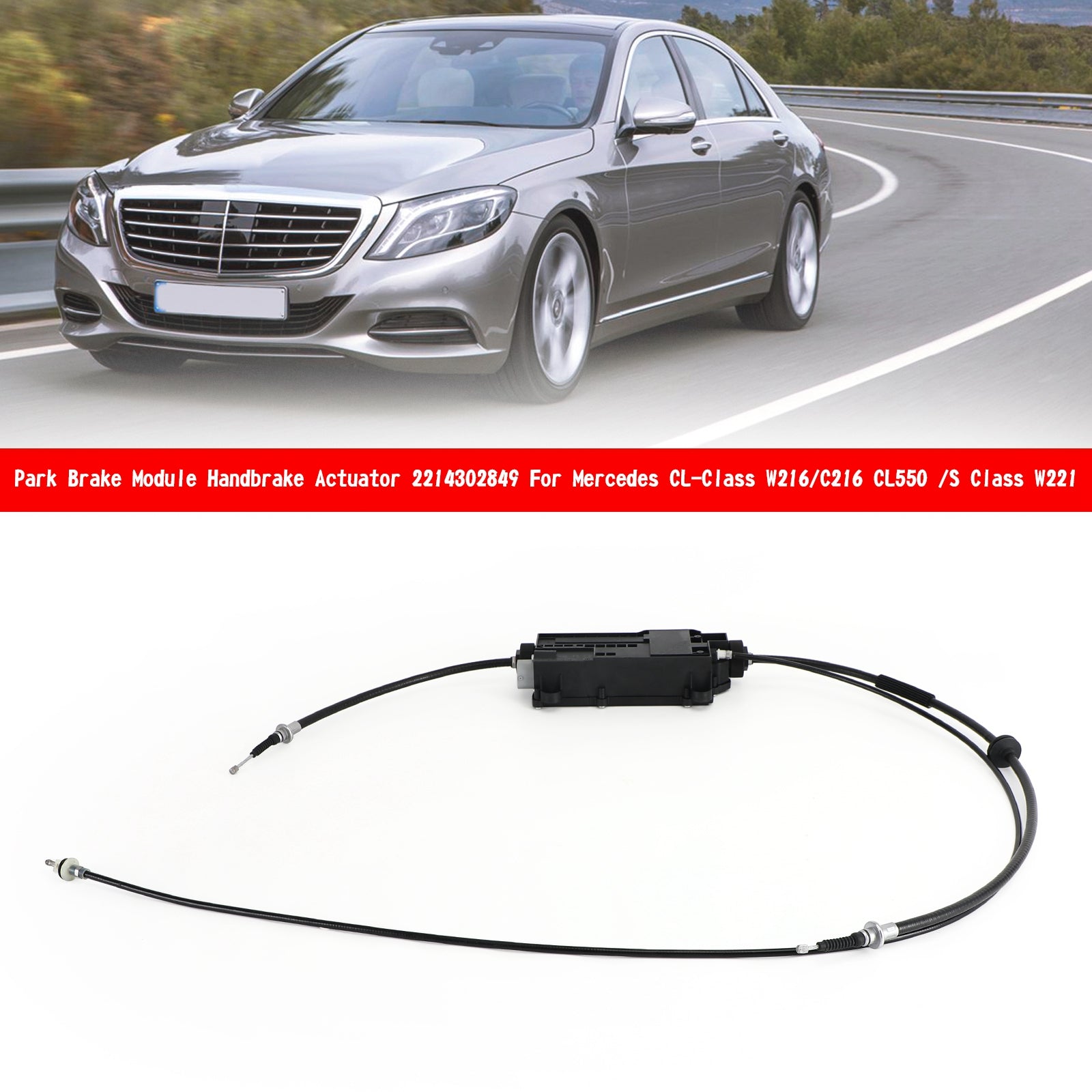 Mercedes Classe CL W221 W216 freno di stazionamento modulo freno a mano attuatore 2214302849