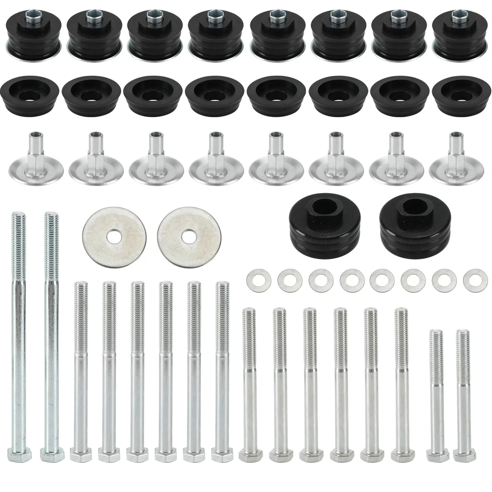 Kit boccole di montaggio cabina carrozzeria KF04060BK per Ford F250 F350 Super Duty 2/4WD 08-16 generico