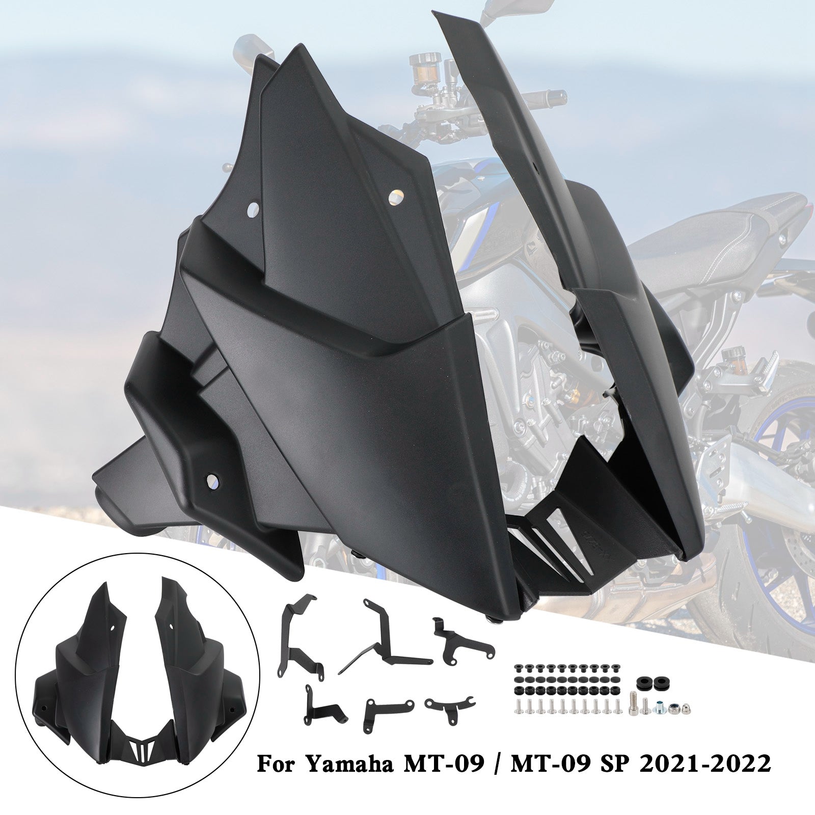 Carénage latéral inférieur moteur Yamaha MT-09 / SP Ermax 2021-2022