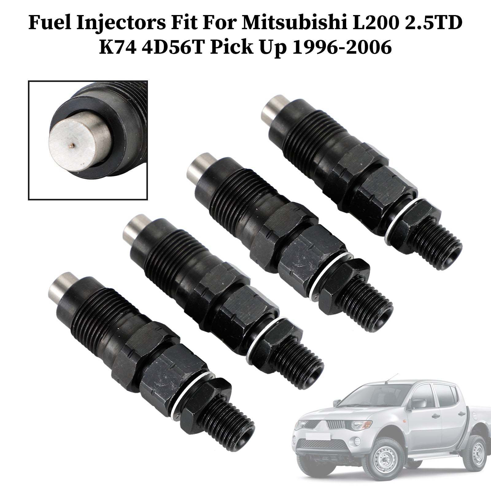 Injecteurs de carburant Mitsubishi L400 L300 pajero K34T K74T P15V 2.5 TD 4PCS MD196607