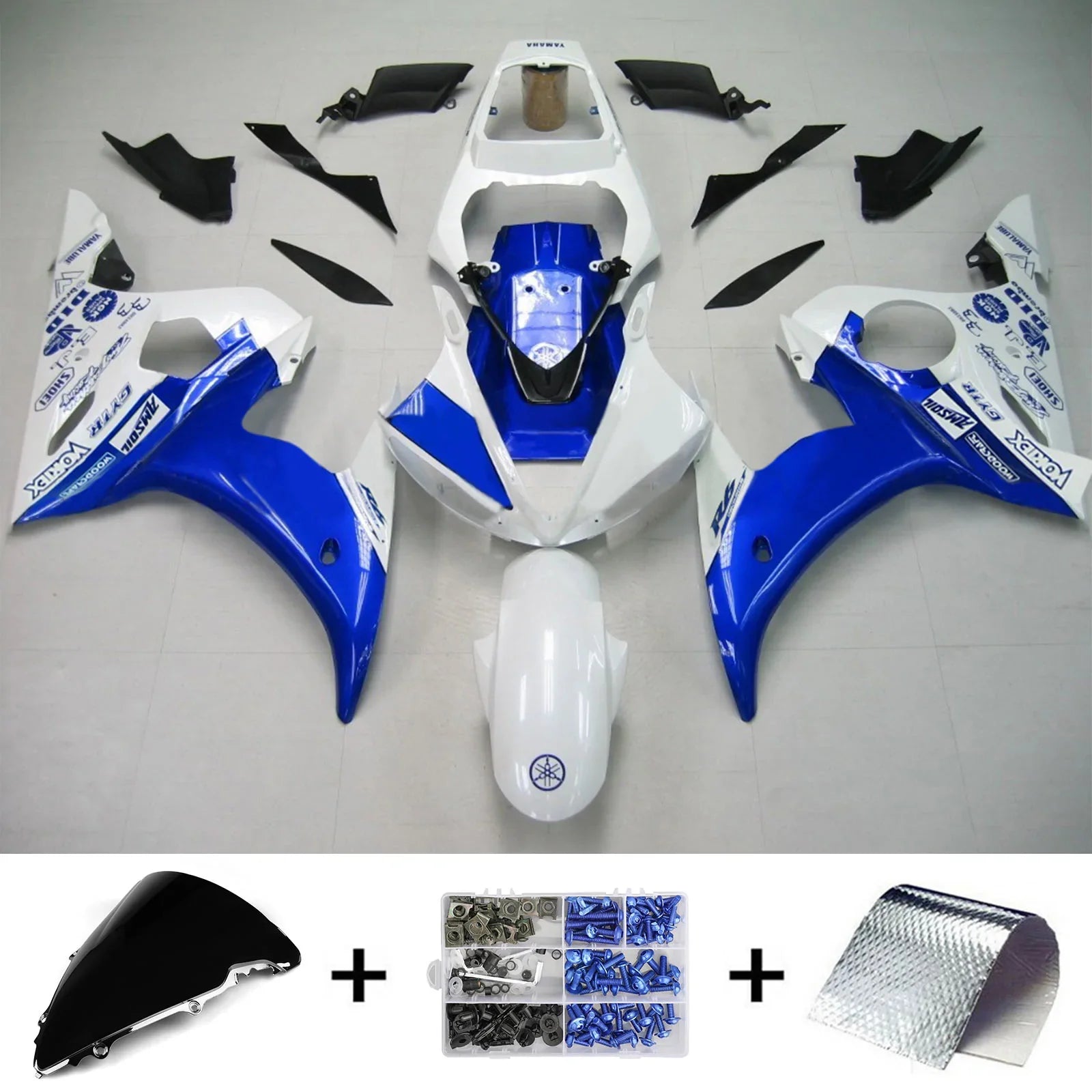 Kit Carenado Amotopart para Yamaha YZF 600 R6 2003-2004 R6S 2006-2009