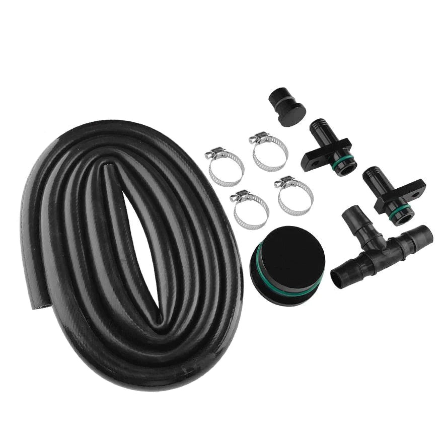 Turbo Piping Kit CCV PCV Rerouting Kit para 2004-2010 GMC Chevrolet 6.6L Duramax Diesel Genérico