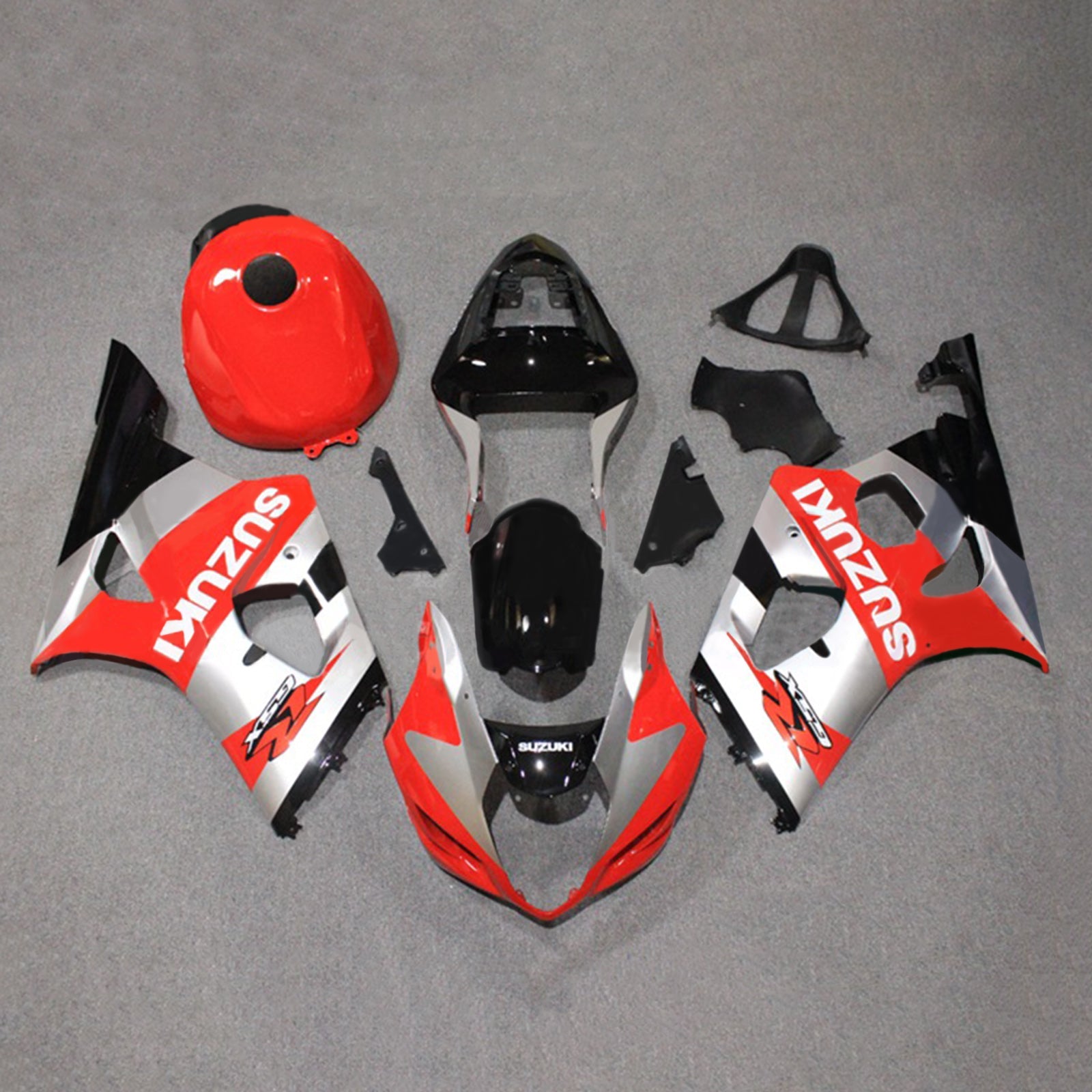 Amotopart Suzuki GSXR1000 2003-2004 K3 Kit de carenado de carrocería de plástico ABS