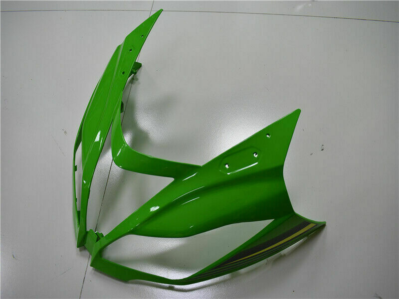 Kit de inyección de plástico de carenado negro verde Amotopart con juego de tornillos para Kawasaki Zx6R 13-18 generic