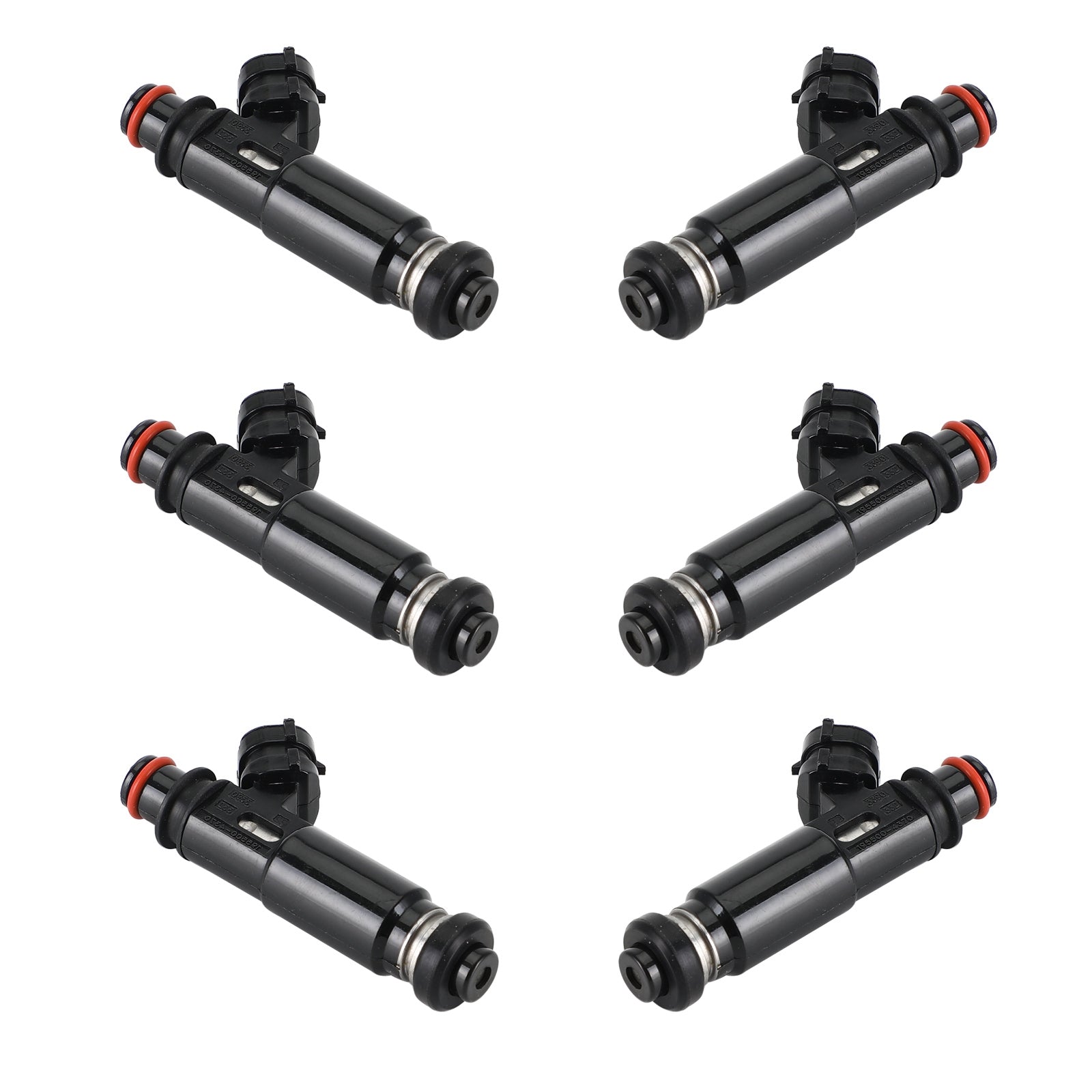 Lot de 6 injecteurs de carburant 195500-4370 pour Mitsubishi Montero Pajero 3,8 L V6 2003-2006 générique