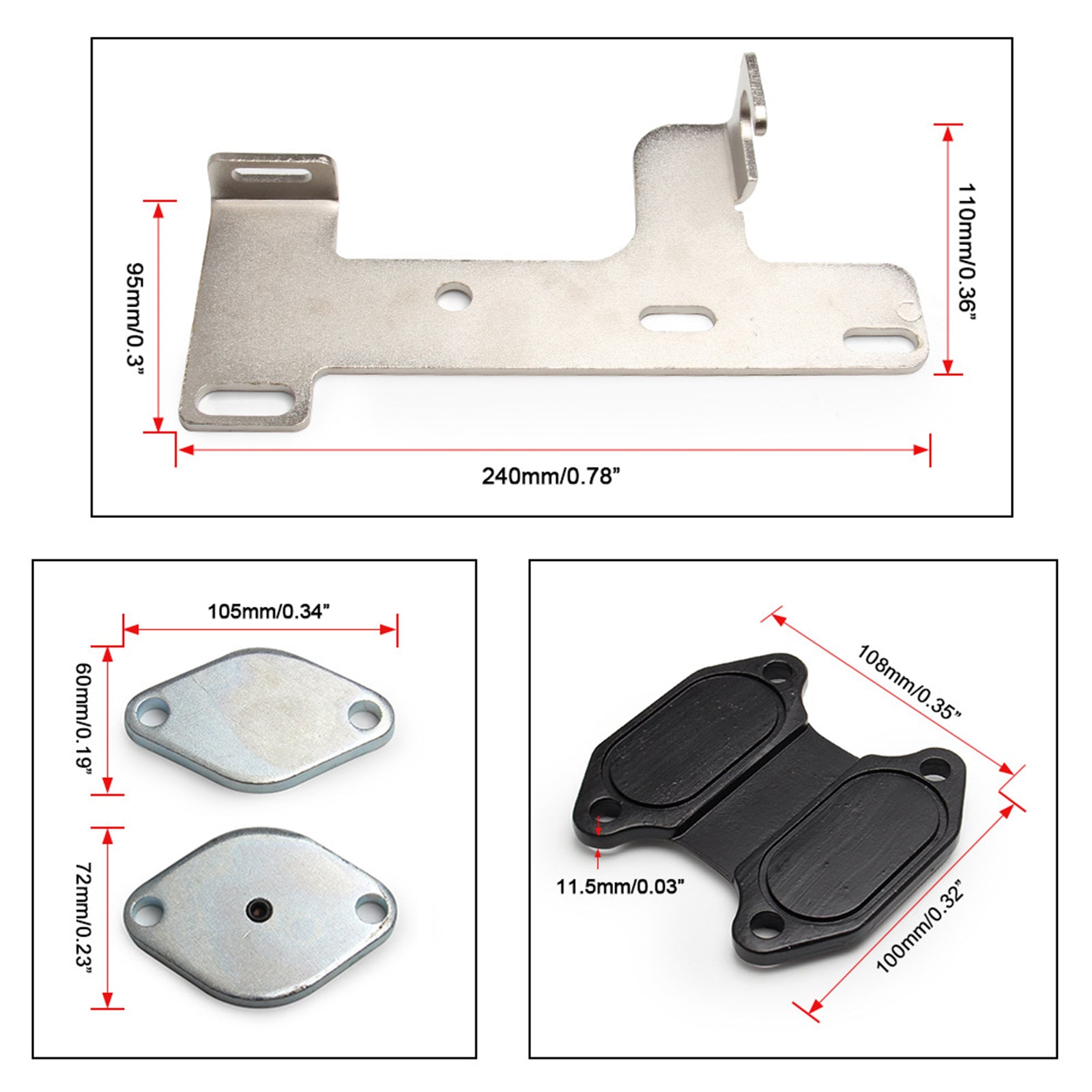 Kit di rimozione EGR Cummins diesel 2010-2014 Dodge Ram 2500 3500 6.7L Fedex Express