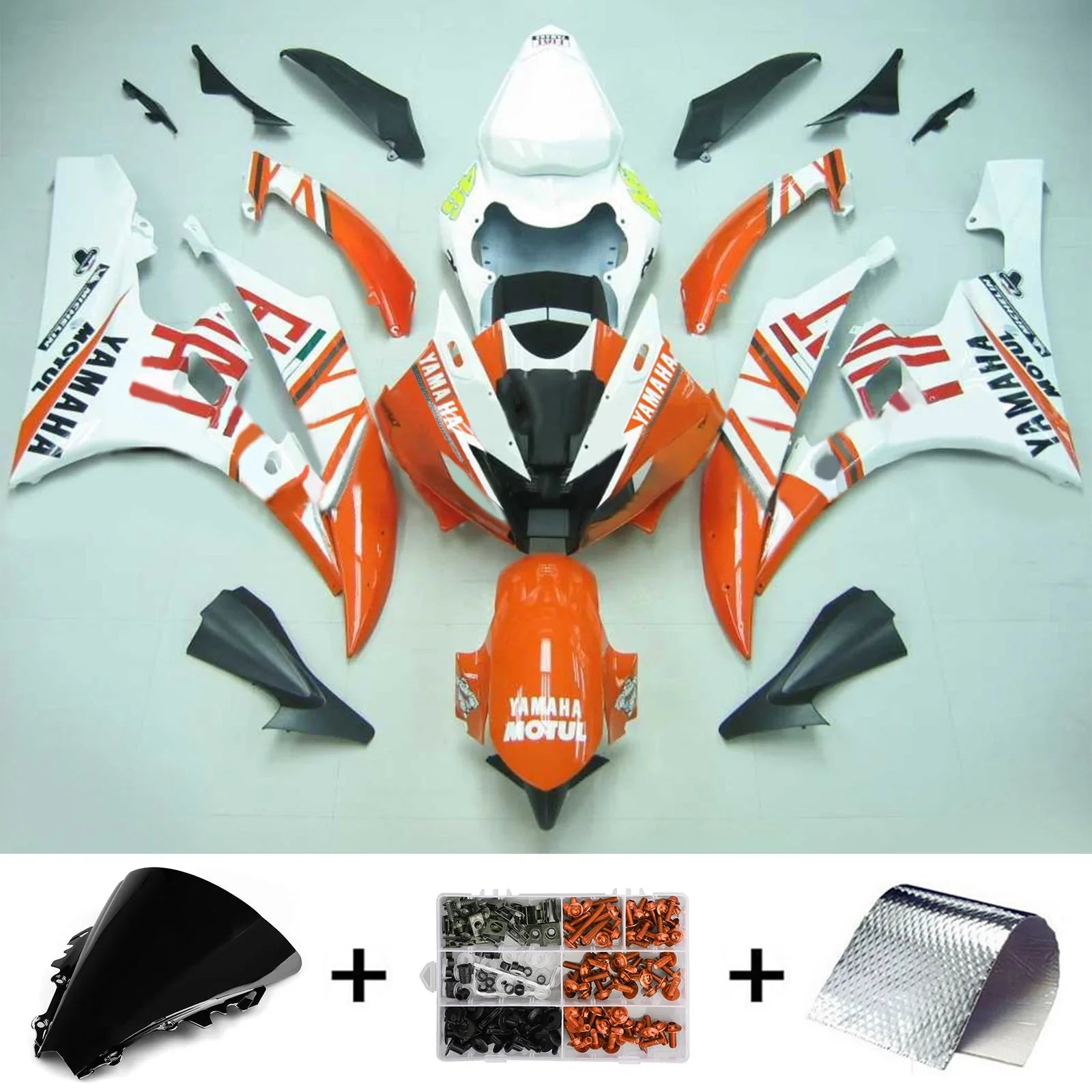 Amotopart Kit Carena per Yamaha YZF 600 R6 2006-2007 Generico