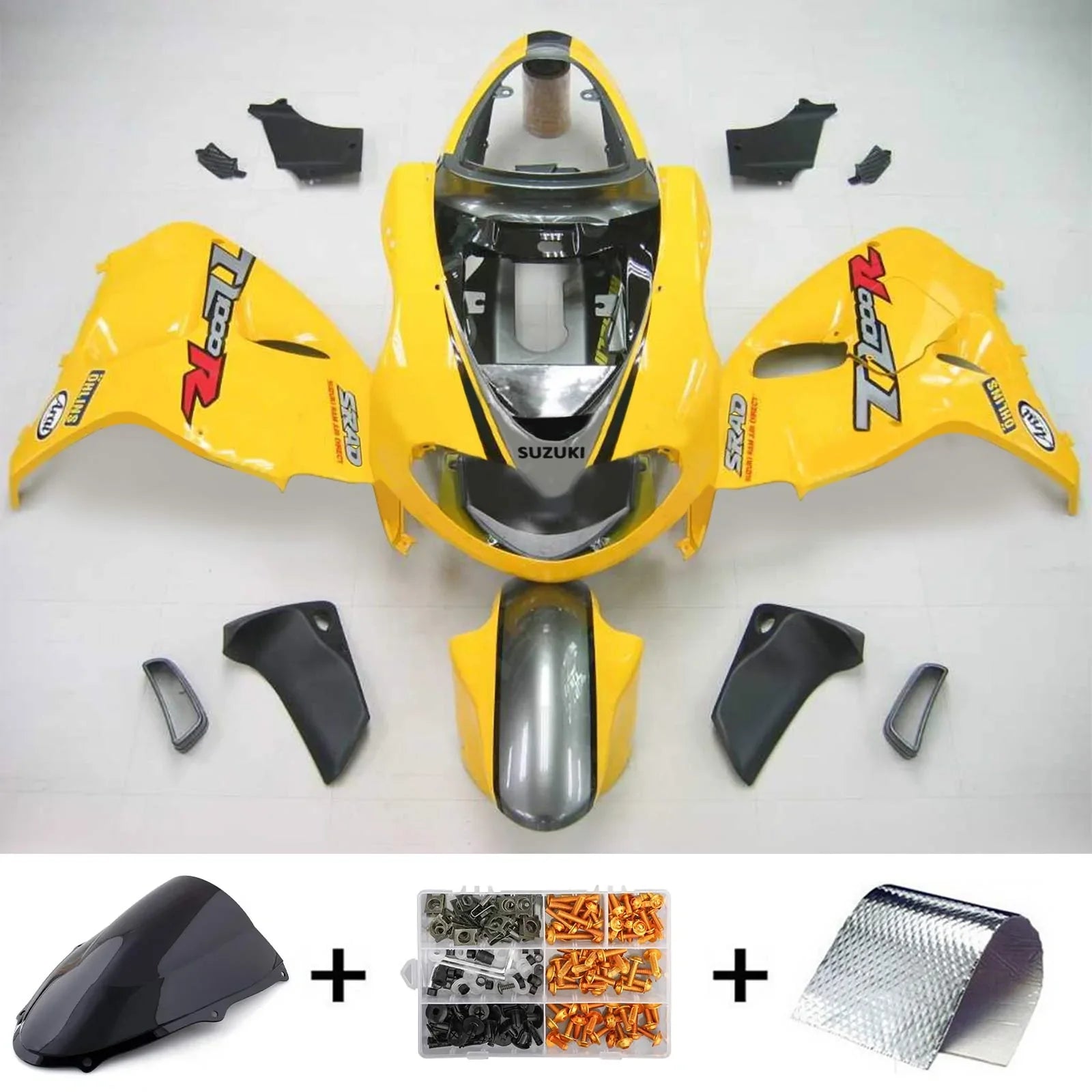 Amotopart Suzuki TL1000R 1998-2003 Kit Carénage Carrosserie Plastique ABS