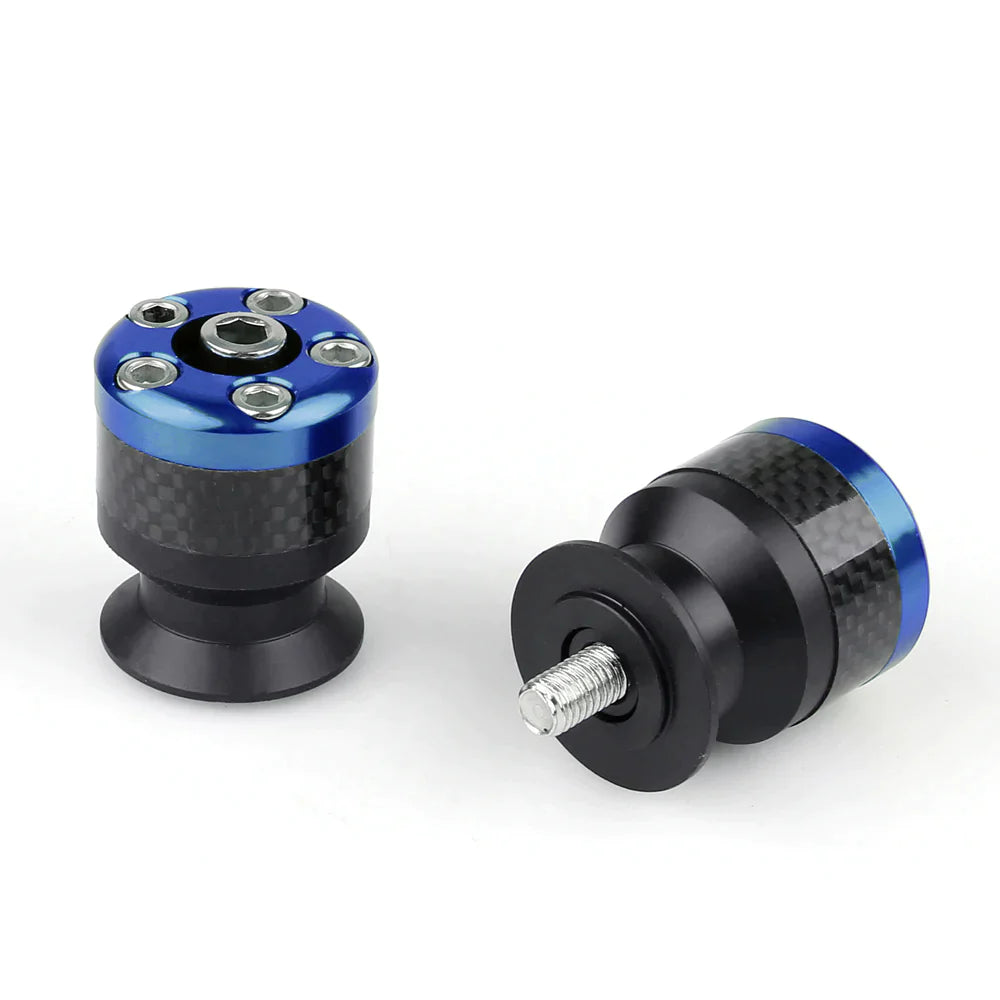 Bobines universelles de curseurs de bras oscillant en fibre de carbone CNC de moto universelles 10 mm génériques