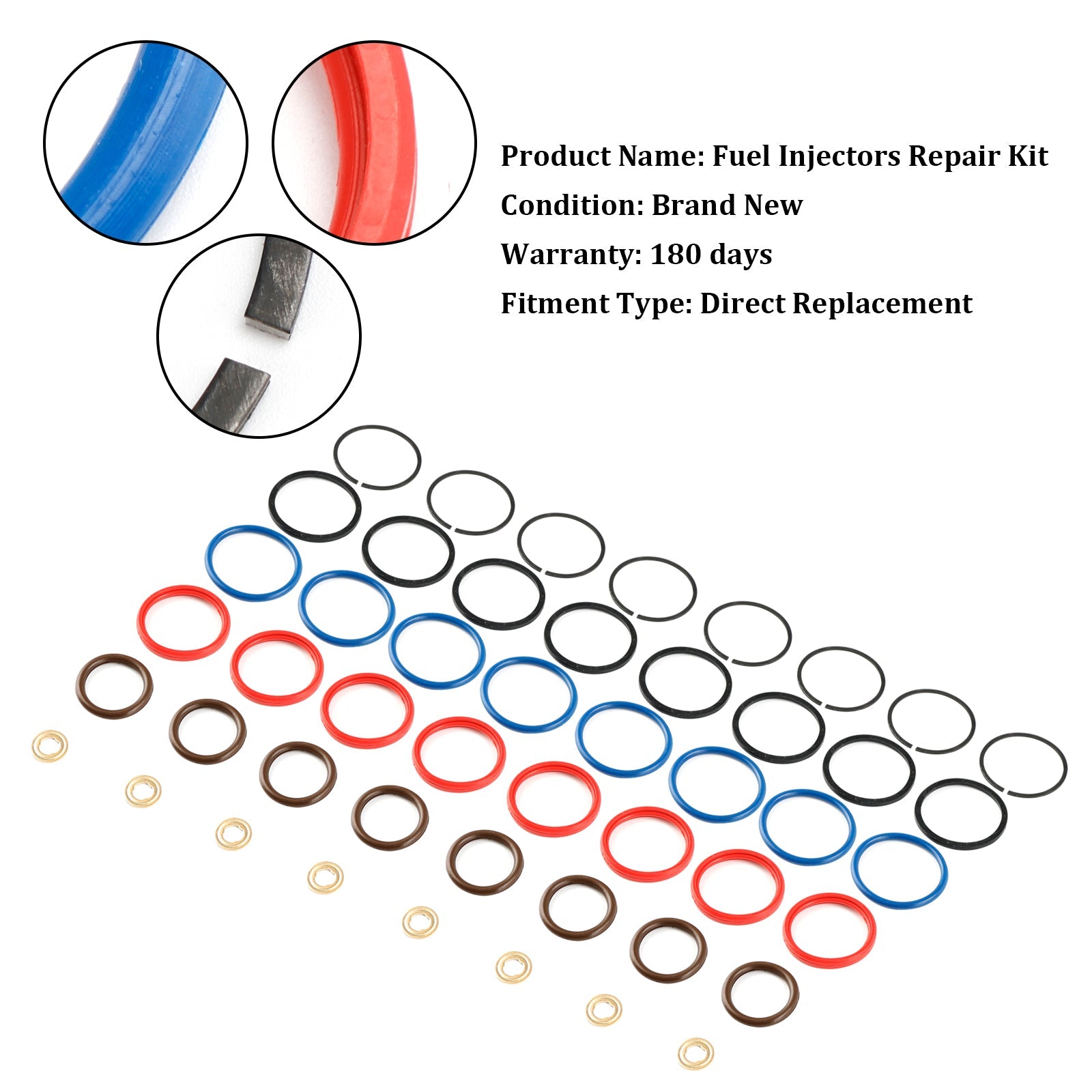 Kit de réparation d&#39;injecteur de carburant, 8 pièces, XC3Z9229AB, adapté à Ford 7,3 l, course électrique CM5010