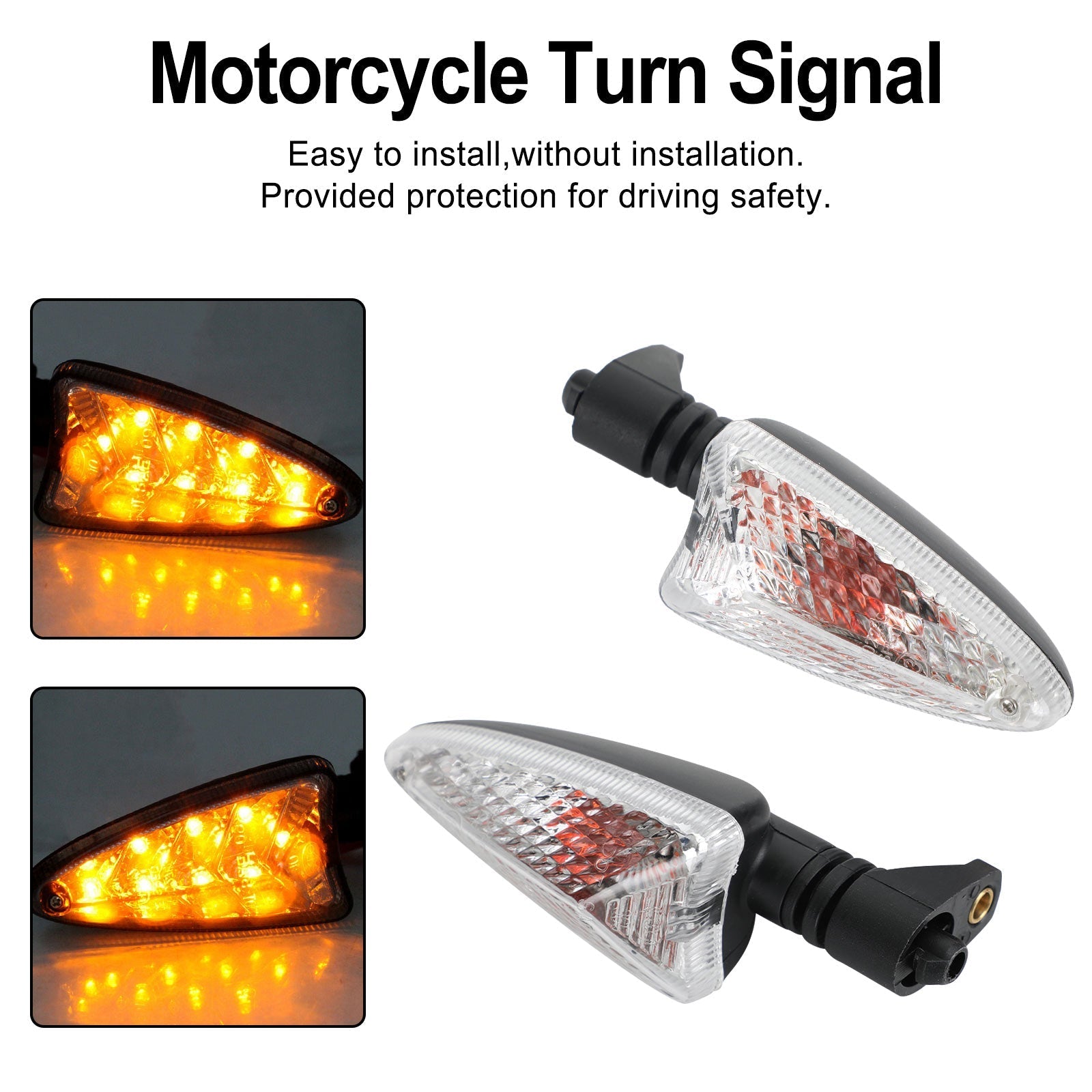 Intermitentes luminosos para Speed ​​Triple 1050 Street Triple 675/R Daytona Tiger 800 Generic