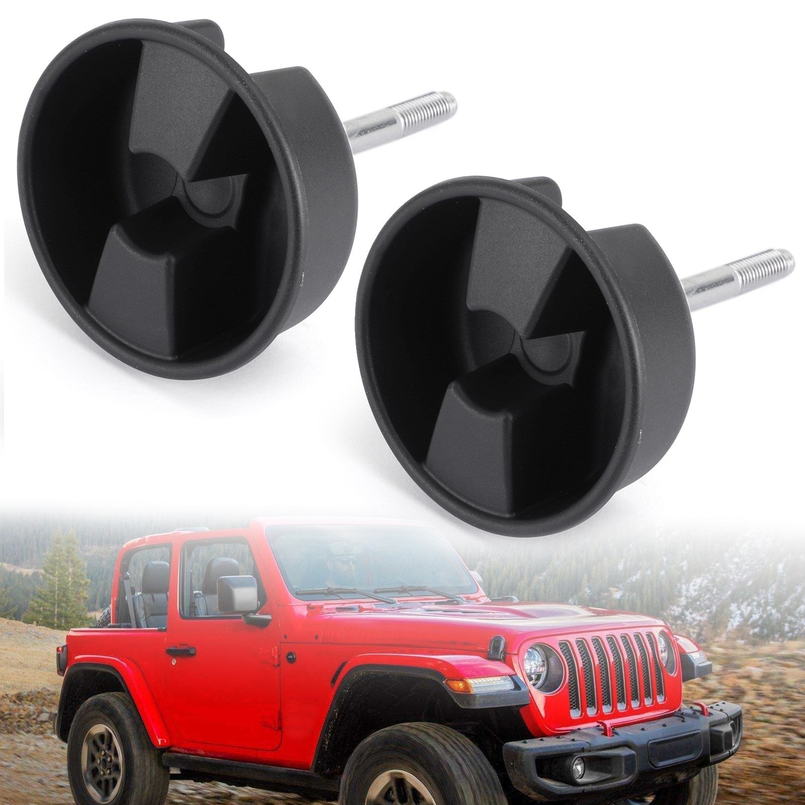 2 szt. Jeep Wrangler 2007-2017 Hardtop Freedom Górne śruby gałki montażowej