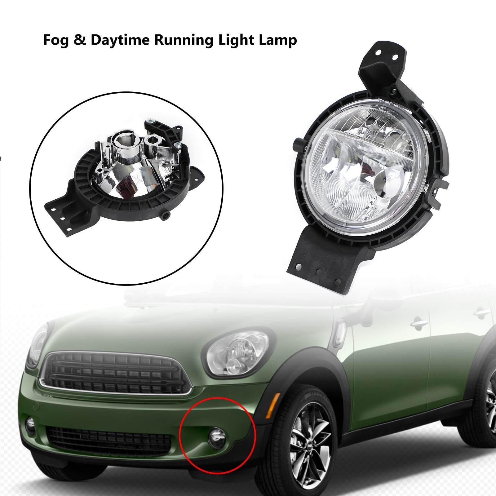 Luz antiniebla genérica L/R para BMW Mini Countryman R60 2010-2016