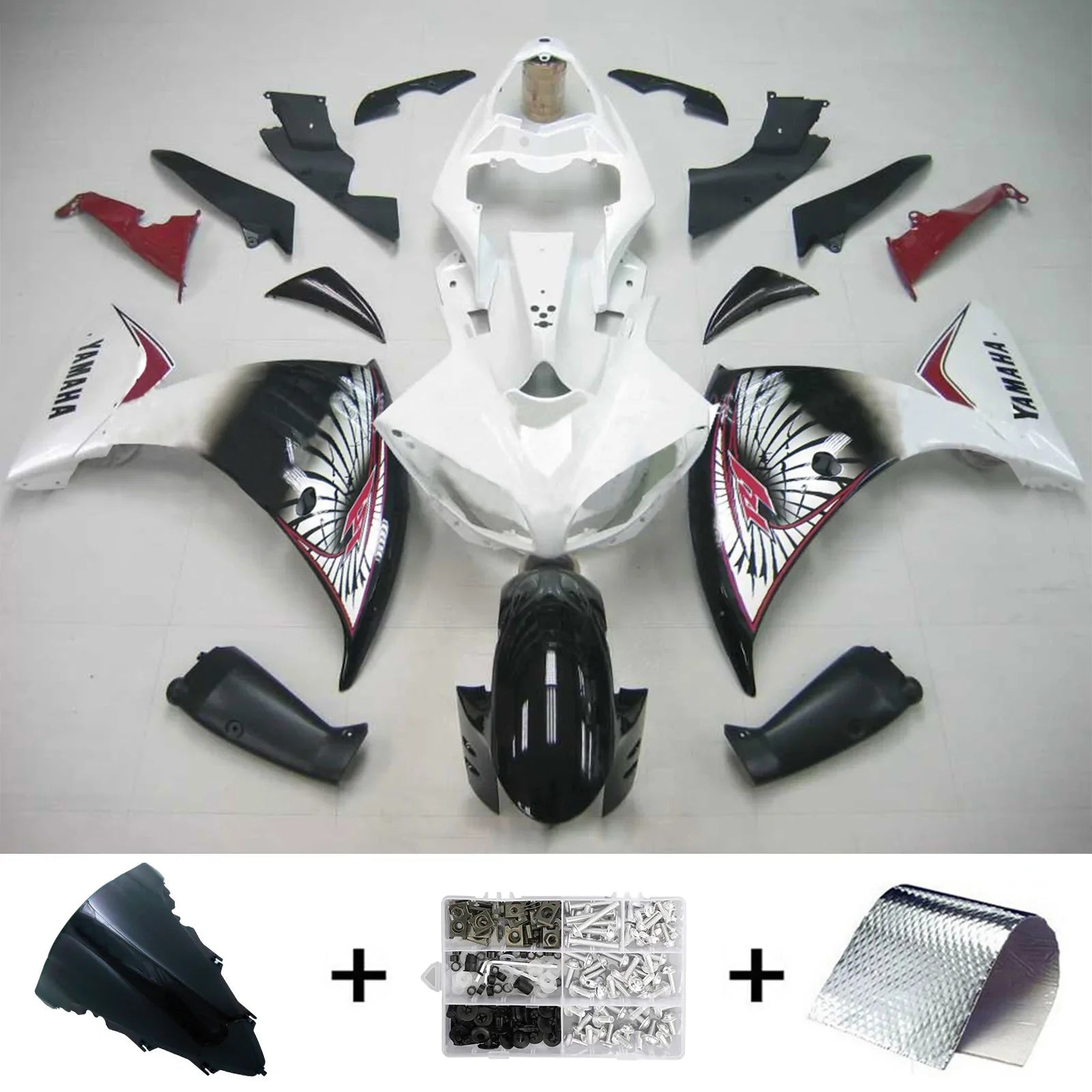 Kit de carénage Amotopart pour Yamaha YZF 1000 R1 2009-2011 générique
