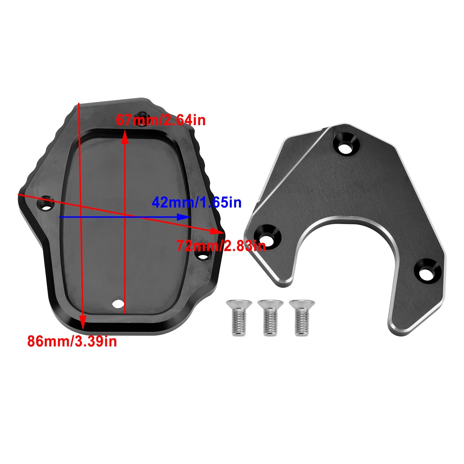 Imbottitura piastra di allargamento cavalletto adatta per Honda CRF250L 2017-2020