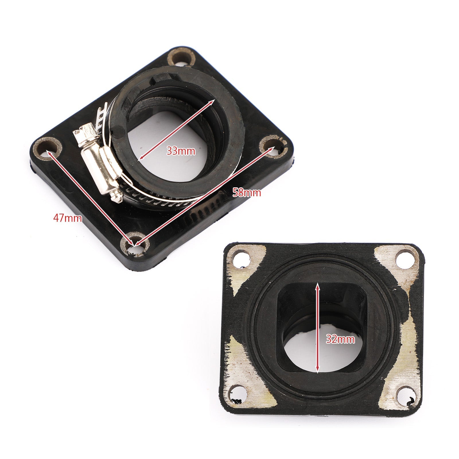 Bride de botte de collecteur d'admission pour Yamaha AG MX 100 DT 100 76-83 RT 100 90-00 générique