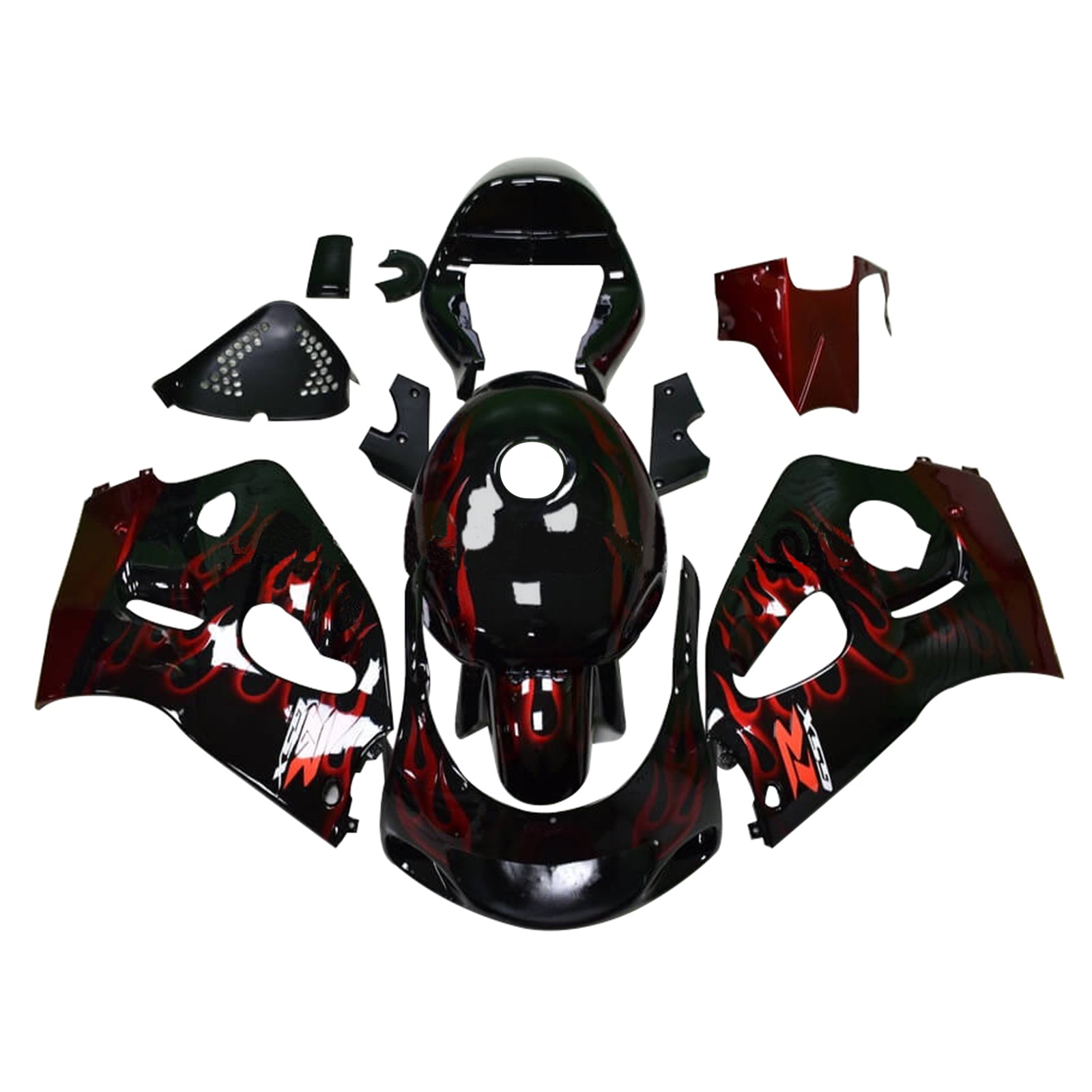 Amotopart Suzuki GSXR600 1996-2000 GSXR750 1996-1999 Kit de carenado de carrocería