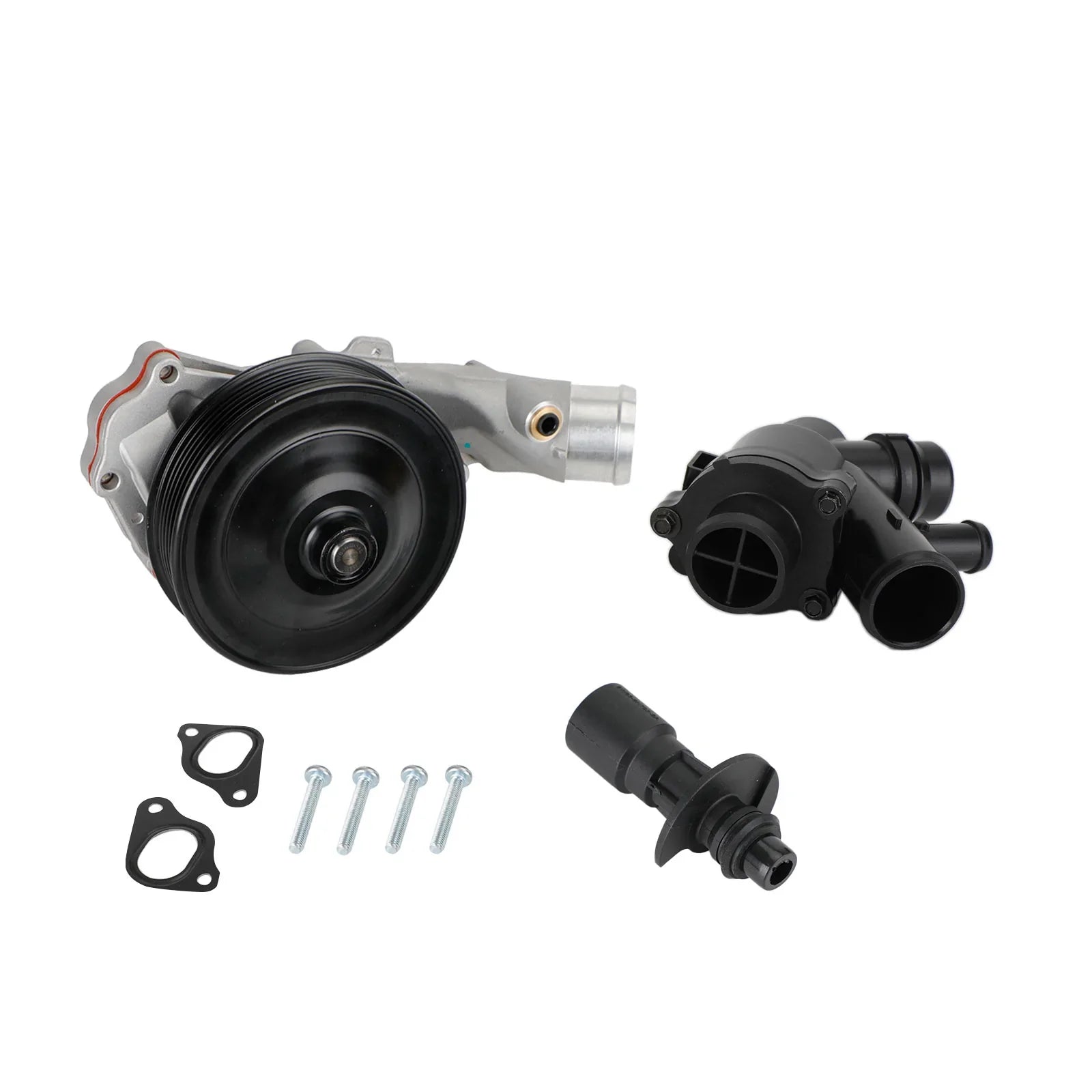 Jaguar 2010 - 2015 XK XKR XKR-S Pompe à eau avec boulons Joints Connecteur + Kit de thermostat