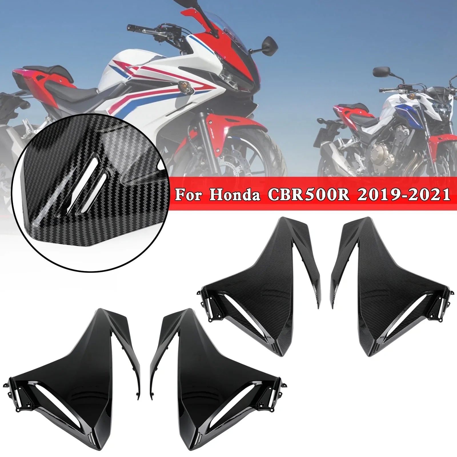 Carenado de Panel de cubierta de marco lateral para Honda CBR500R 2019-2021