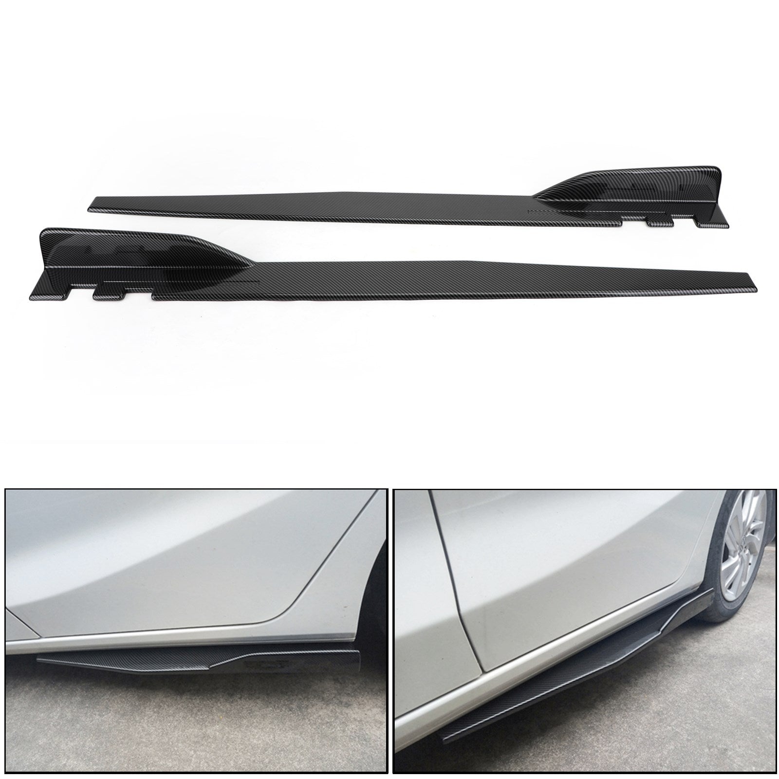 Honda Civic Accord S2000 Jupes latérales en fibre de carbone Diffuseur Winglet Wings Generic