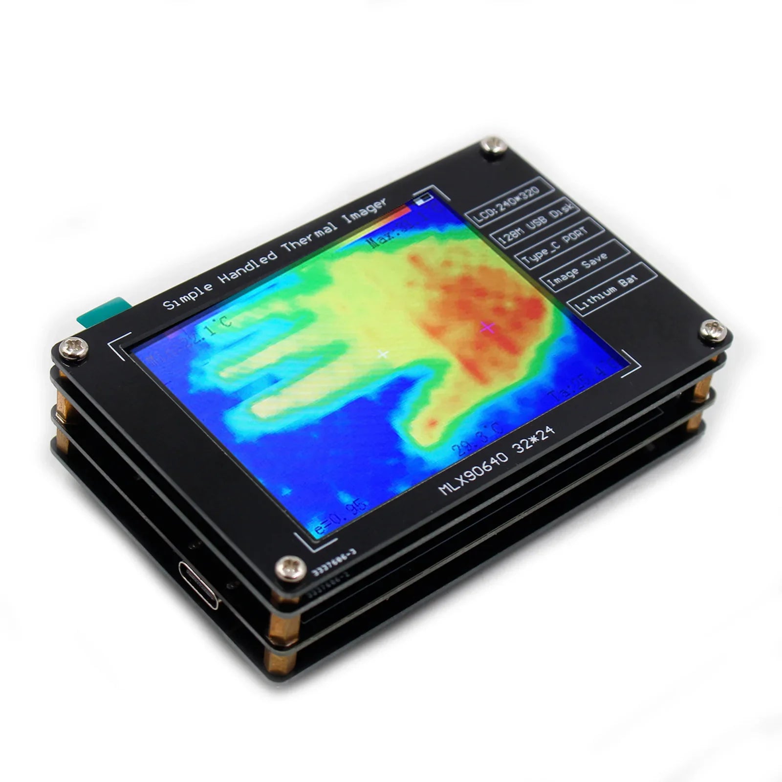 MLX90640 Caméra 'imagerie thermique à imageur thermique 2,8" pour les réparations électroniques