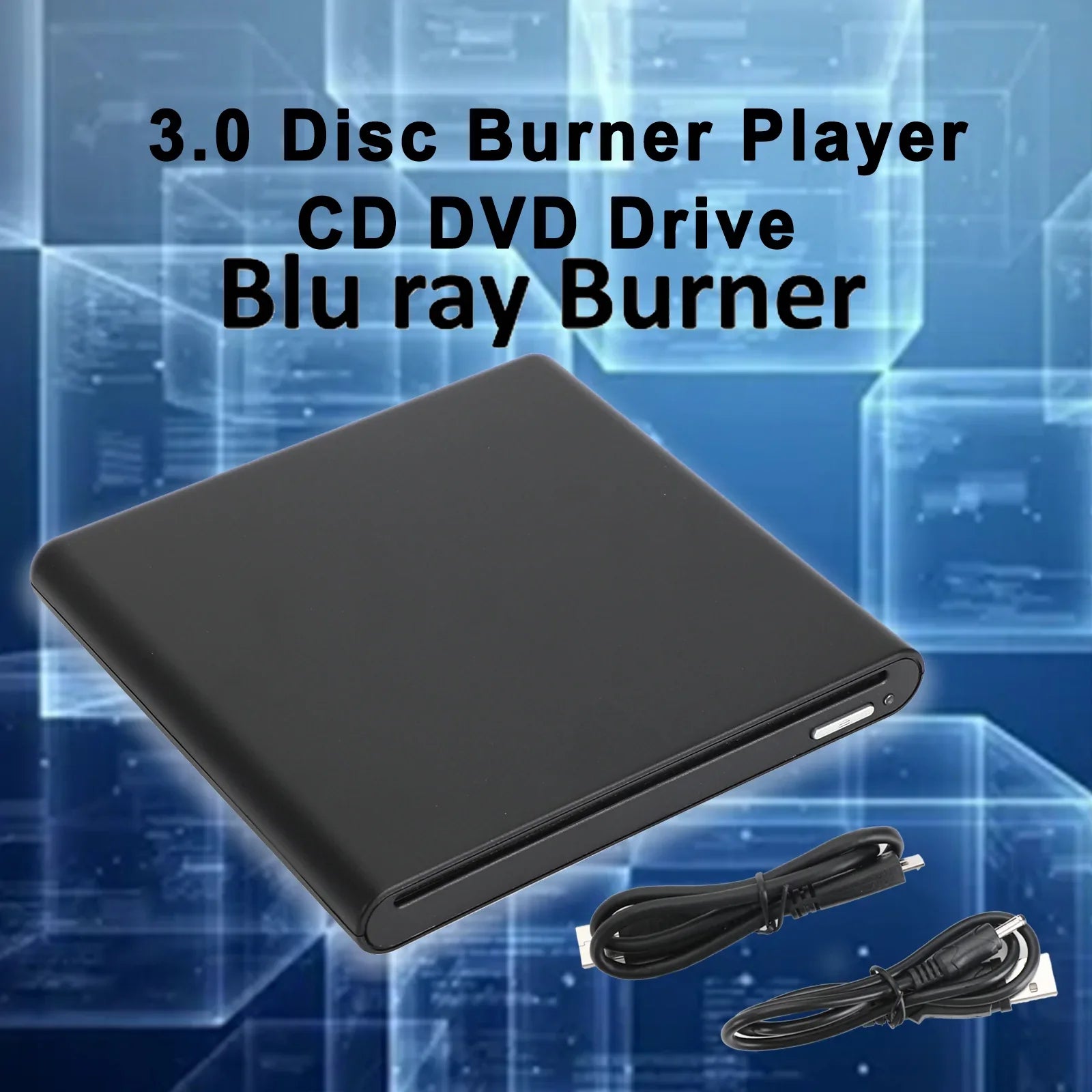 Fente de graveur Blu ray dans USB externe BD-R BD DVD CD RW graveur de disque lecteur de film