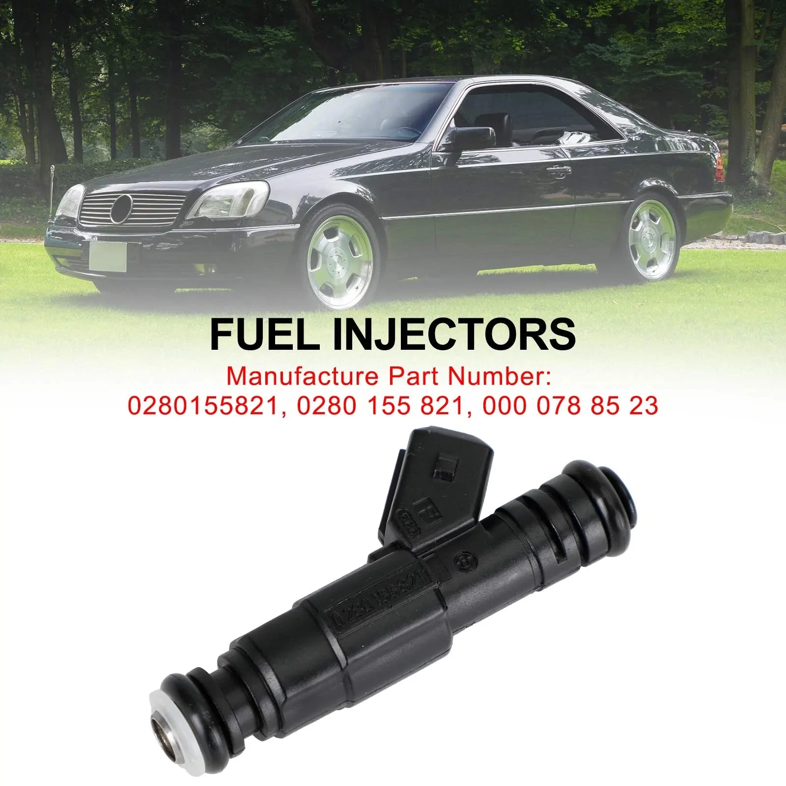 1 pz Mercedes-Benz W124 R129 W140 W202 W210 iniettore di carburante 0280155821