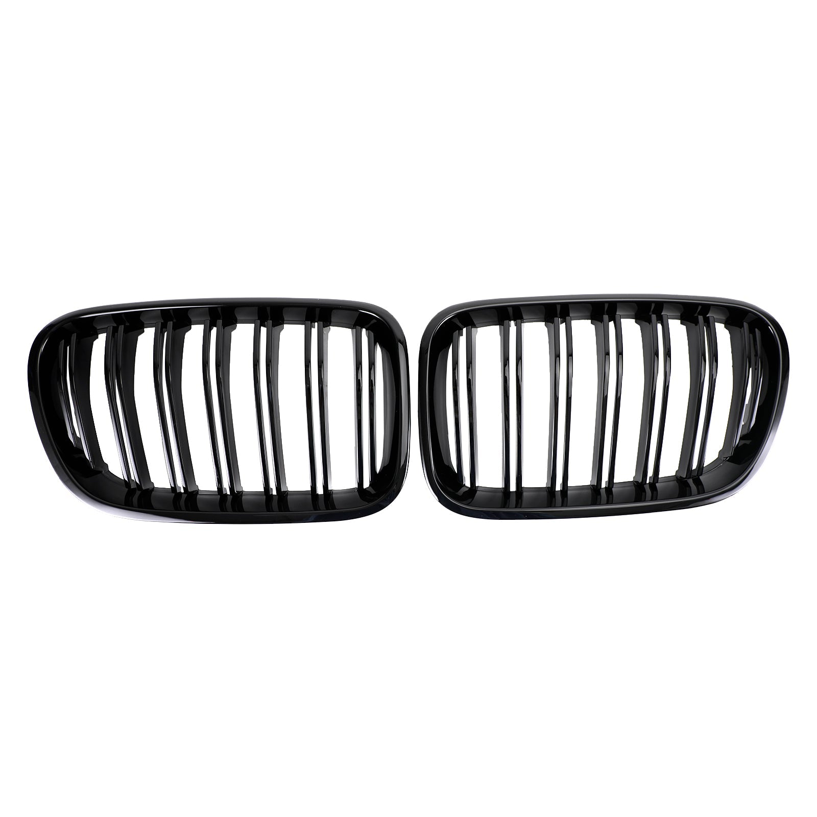 Grille de calandre de pare-chocs avant BMW X3 F25 2011-2014 double ligne noir brillant