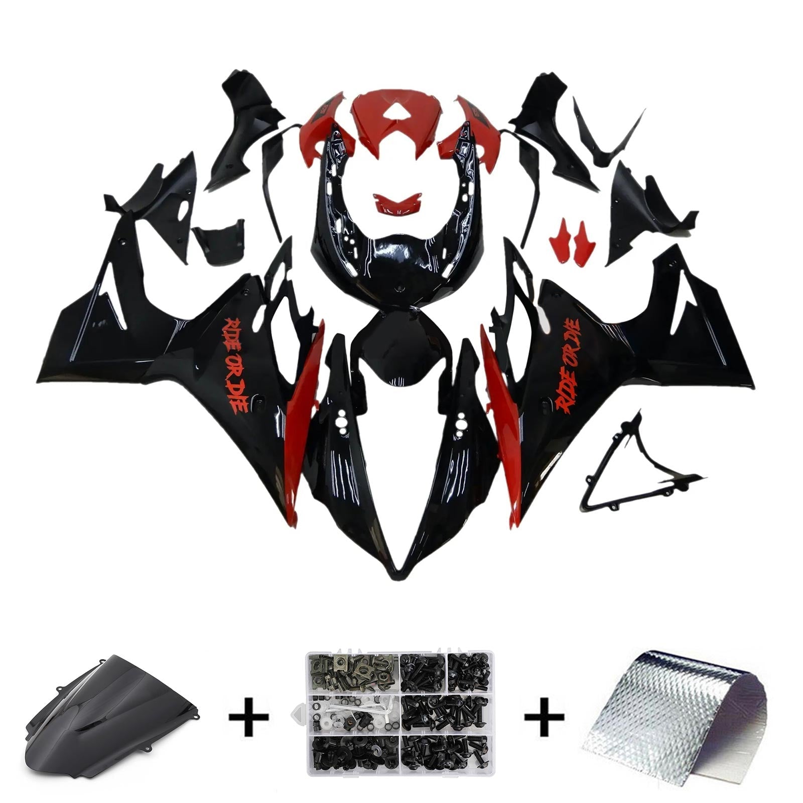 Amotopart Triumph Daytona 675 2013-2017 Kit de carenado de carrocería de plástico ABS