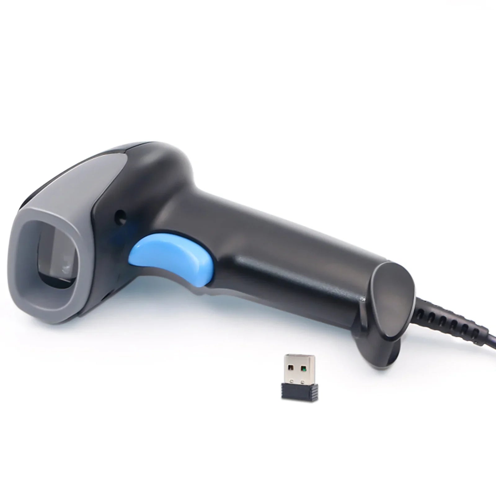 WM930 USB sans fil 2D + 1D Scanner laser lecteur de code à barres pistolet portable avec support