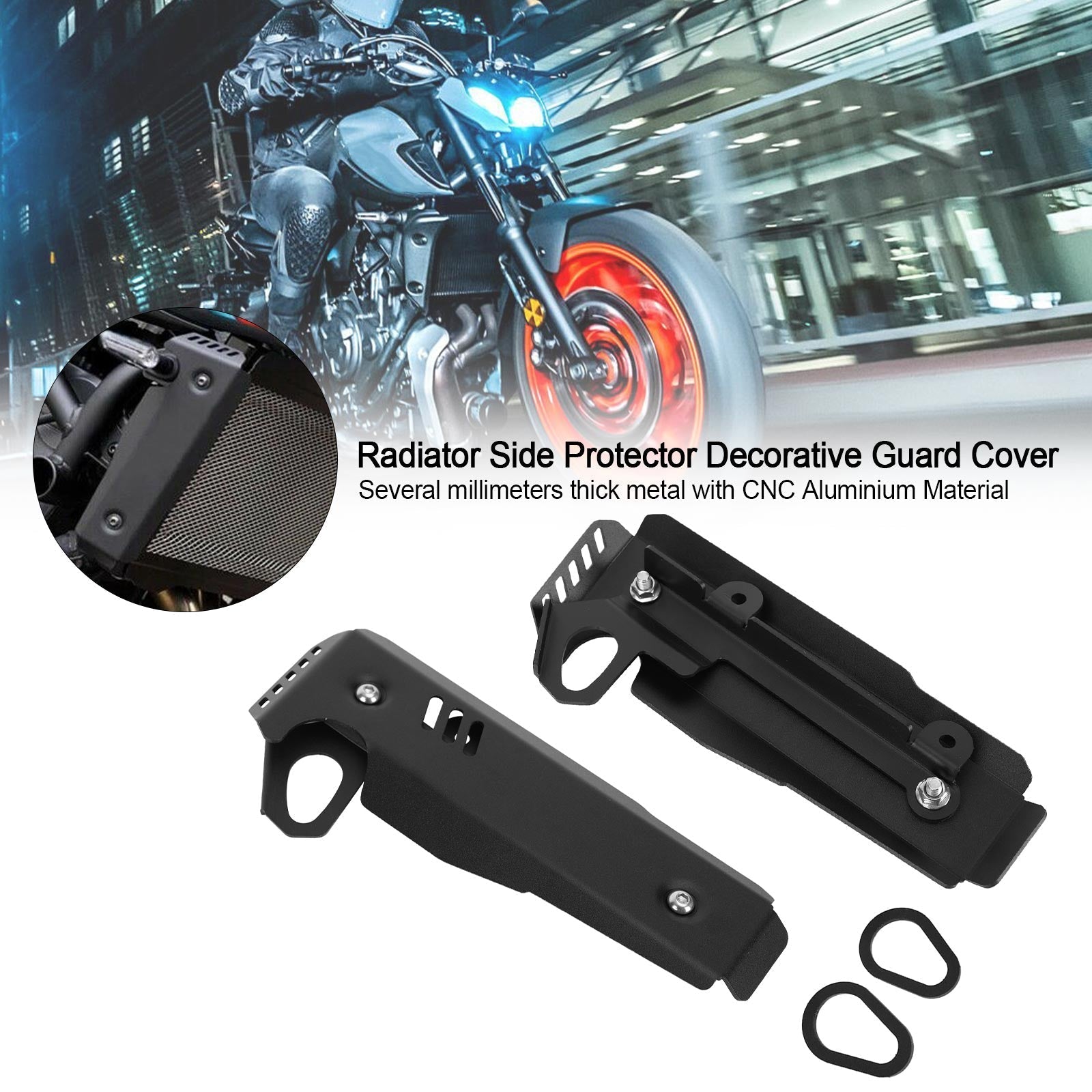 Couvercle de protection latérale de radiateur pour Yamaha MT-07 FZ-07 2021-2022 générique