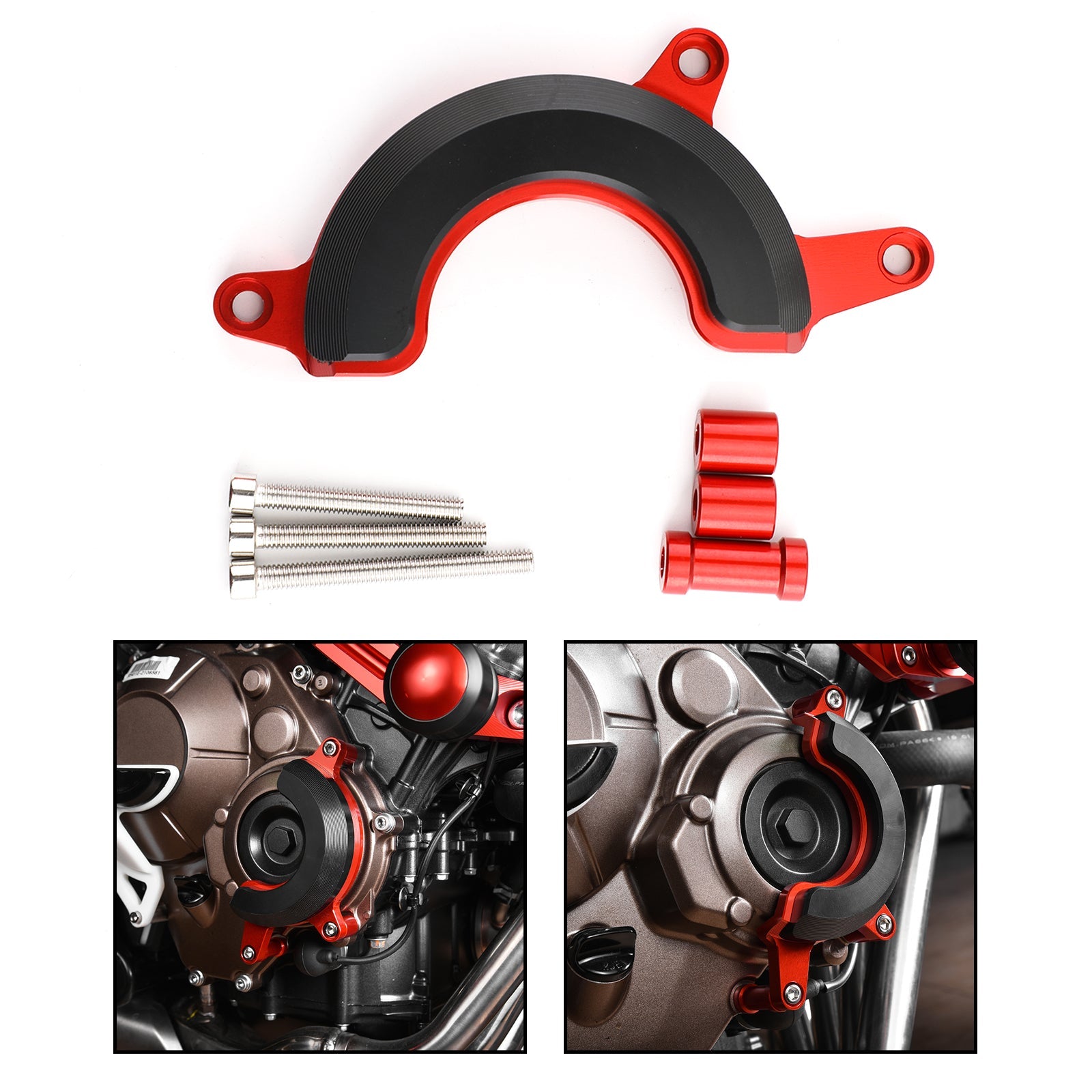 Kit de protections contre les collisions de châssis moteur pour Honda CB650R 2019-2021 Rouge Generic