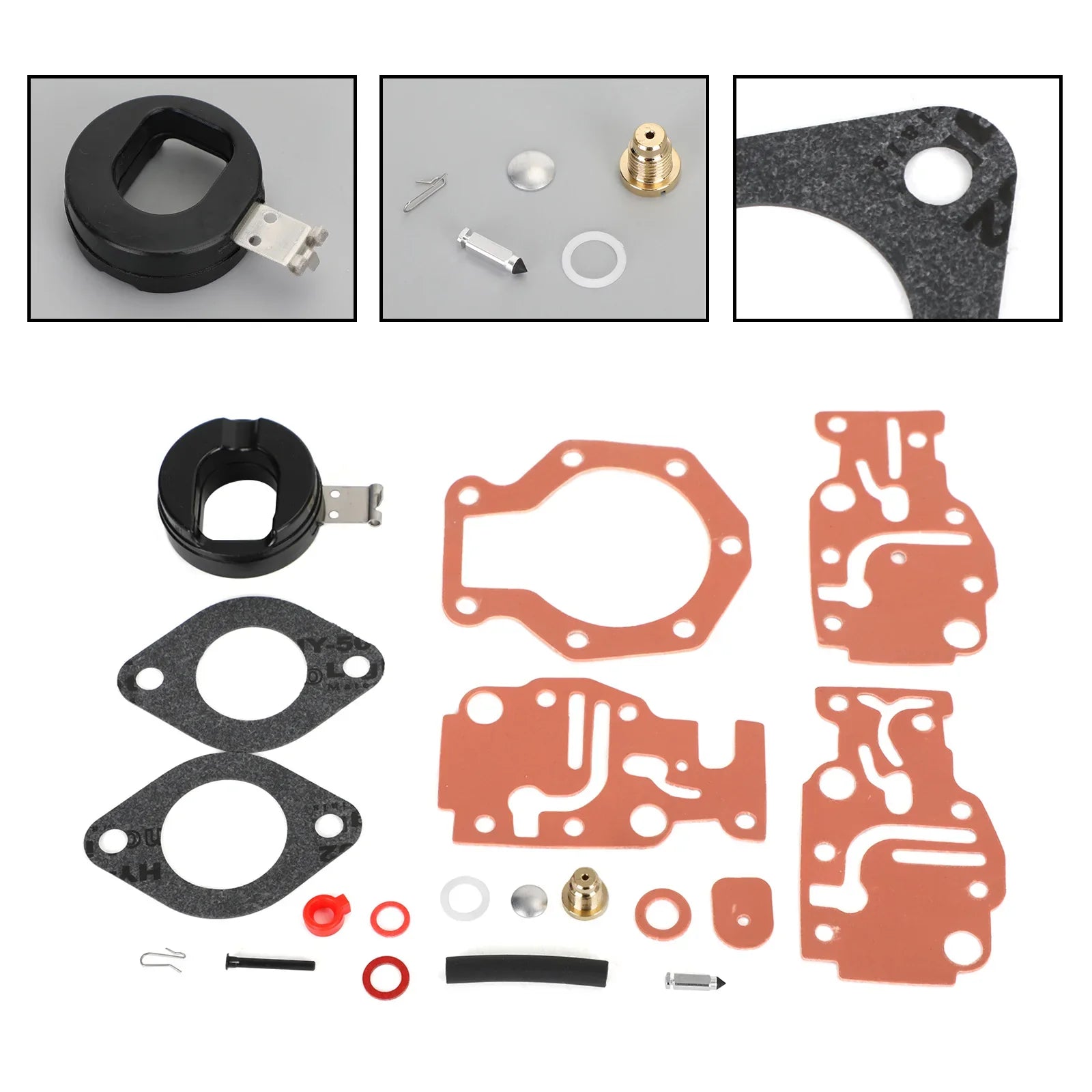 Kit de reconstrucción de carburador para Johnson/Evinrude 6 8 9.9 15 20 HP 0439073